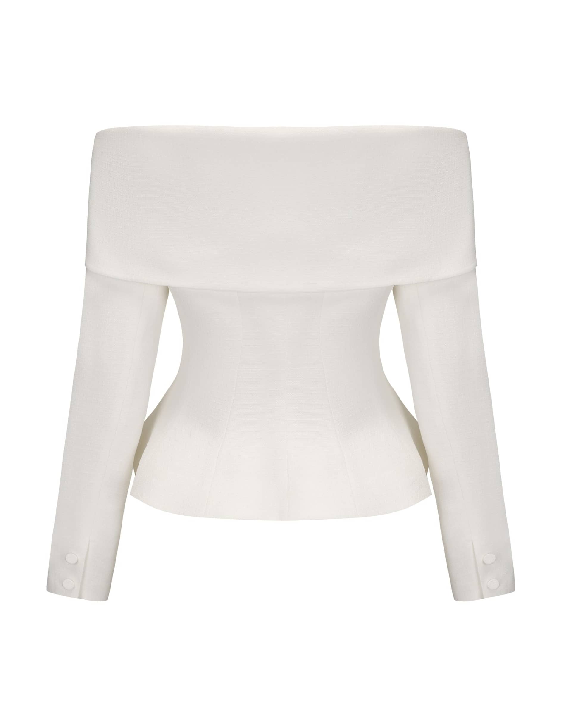 Blaire Top (White) made by Nana Jacqueline