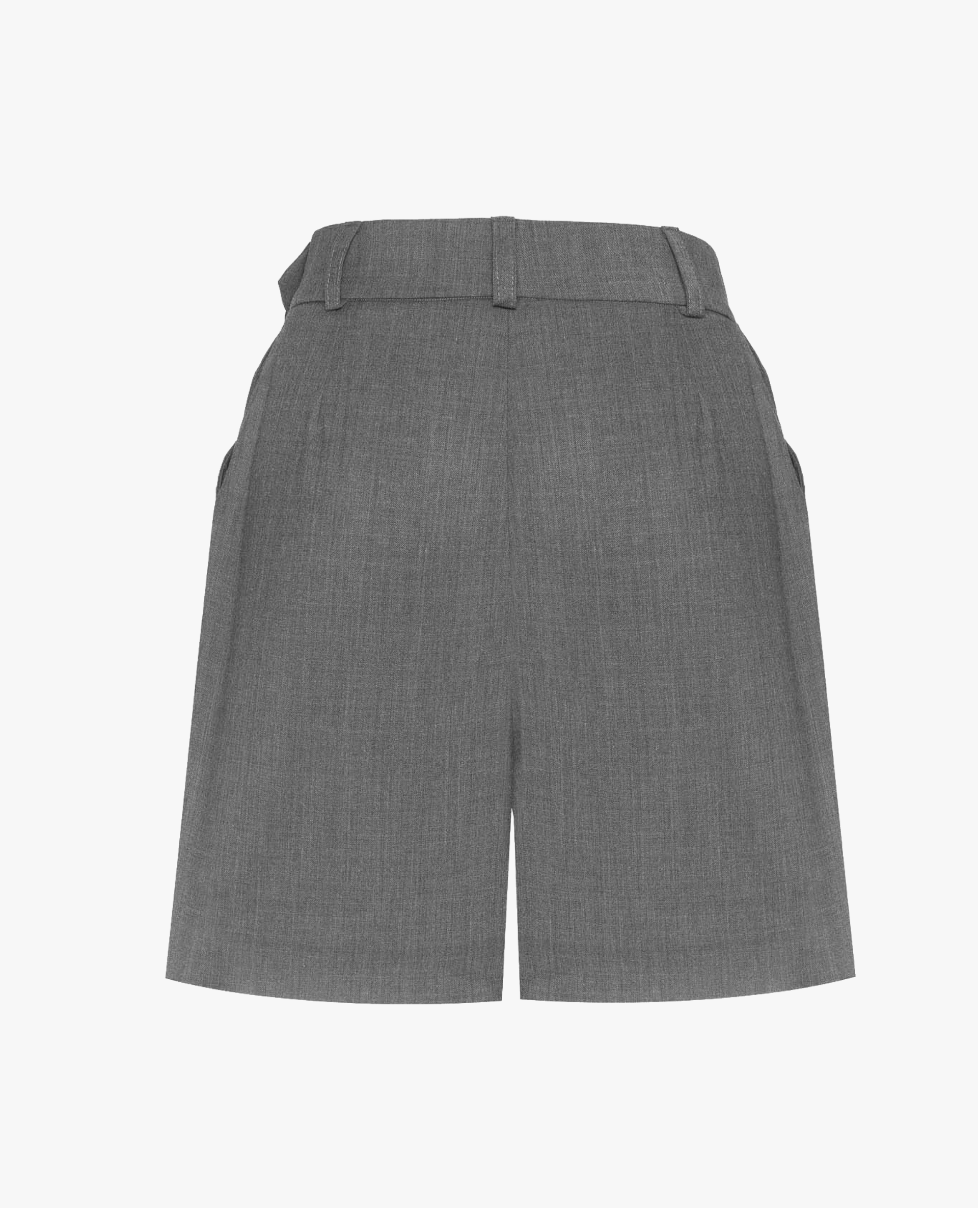 SHORT DARK GRAY TROUSERS made by BENU Studio