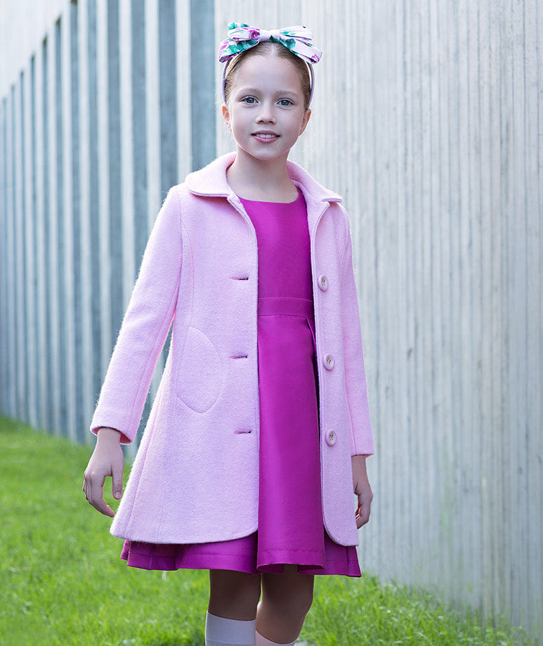 Pink Peony Coat made by Mama Luma