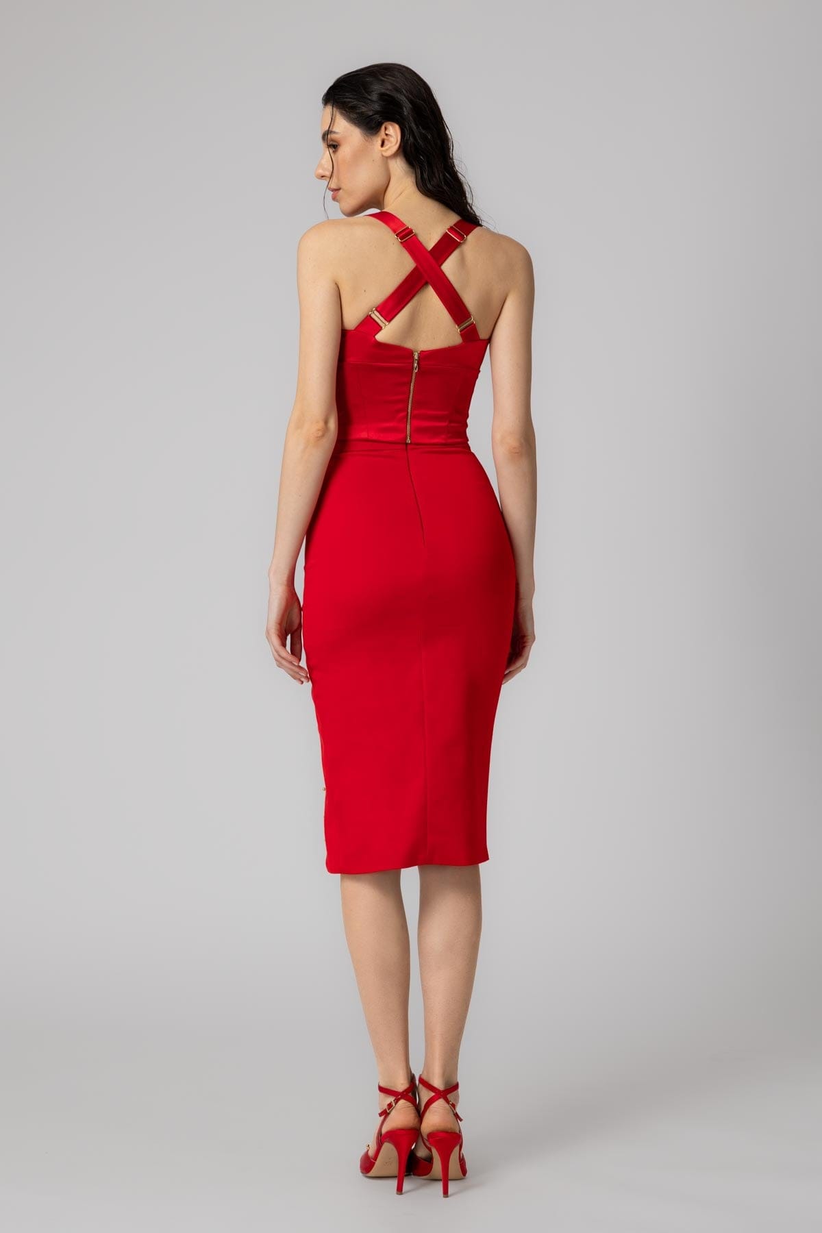 Ivy Skirt Red made by MURMUR