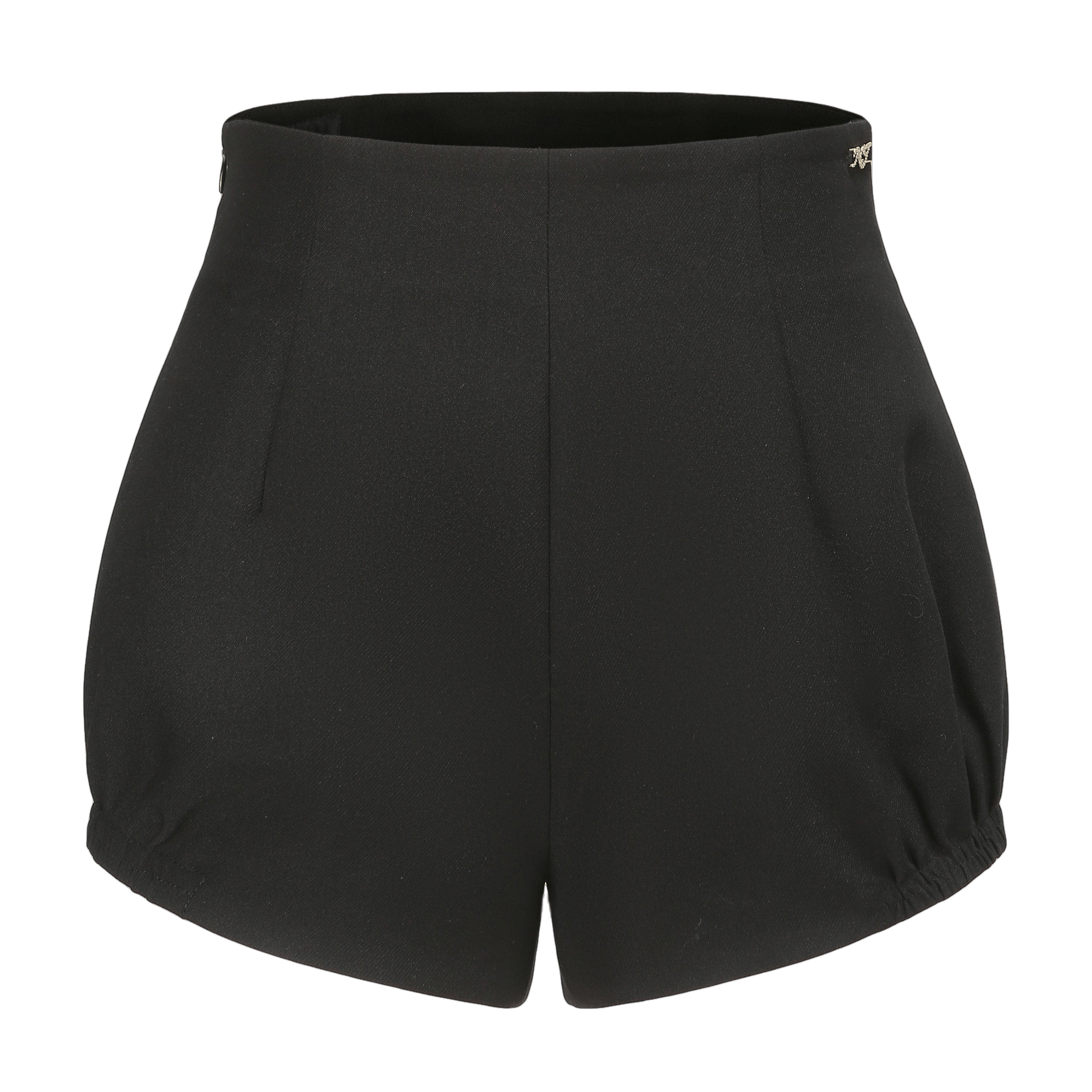 Black Meghan High Waisted Shorts in Black made by Nana Jacqueline
