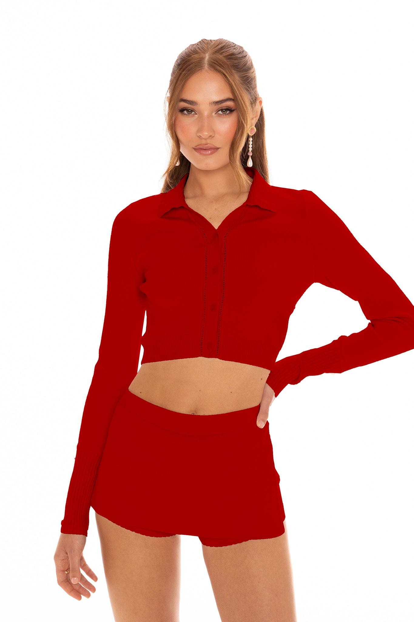 Carrie Shorts (Red) made by Nana Jacqueline