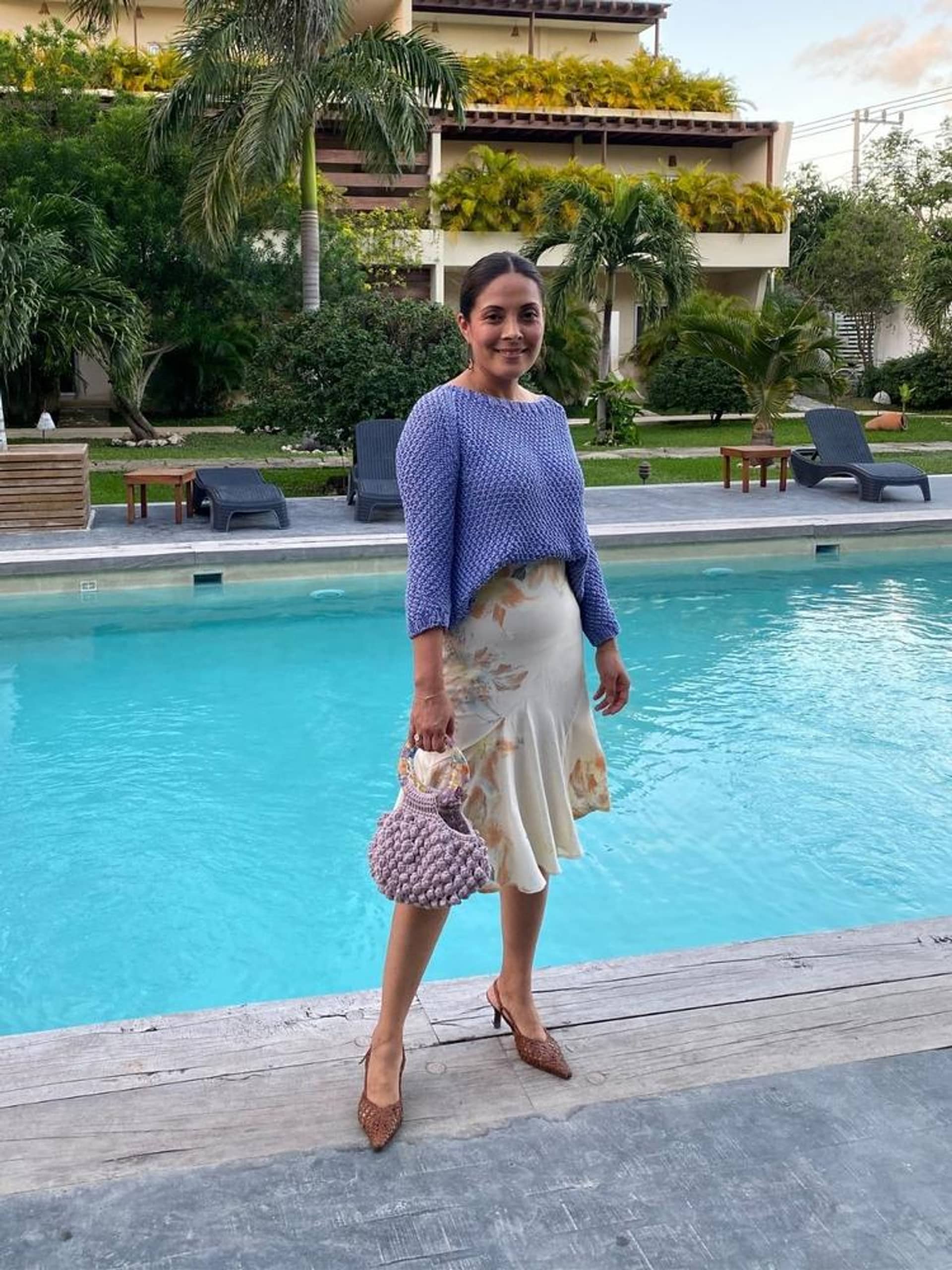 CINTI sweater in Blue made by AYNI