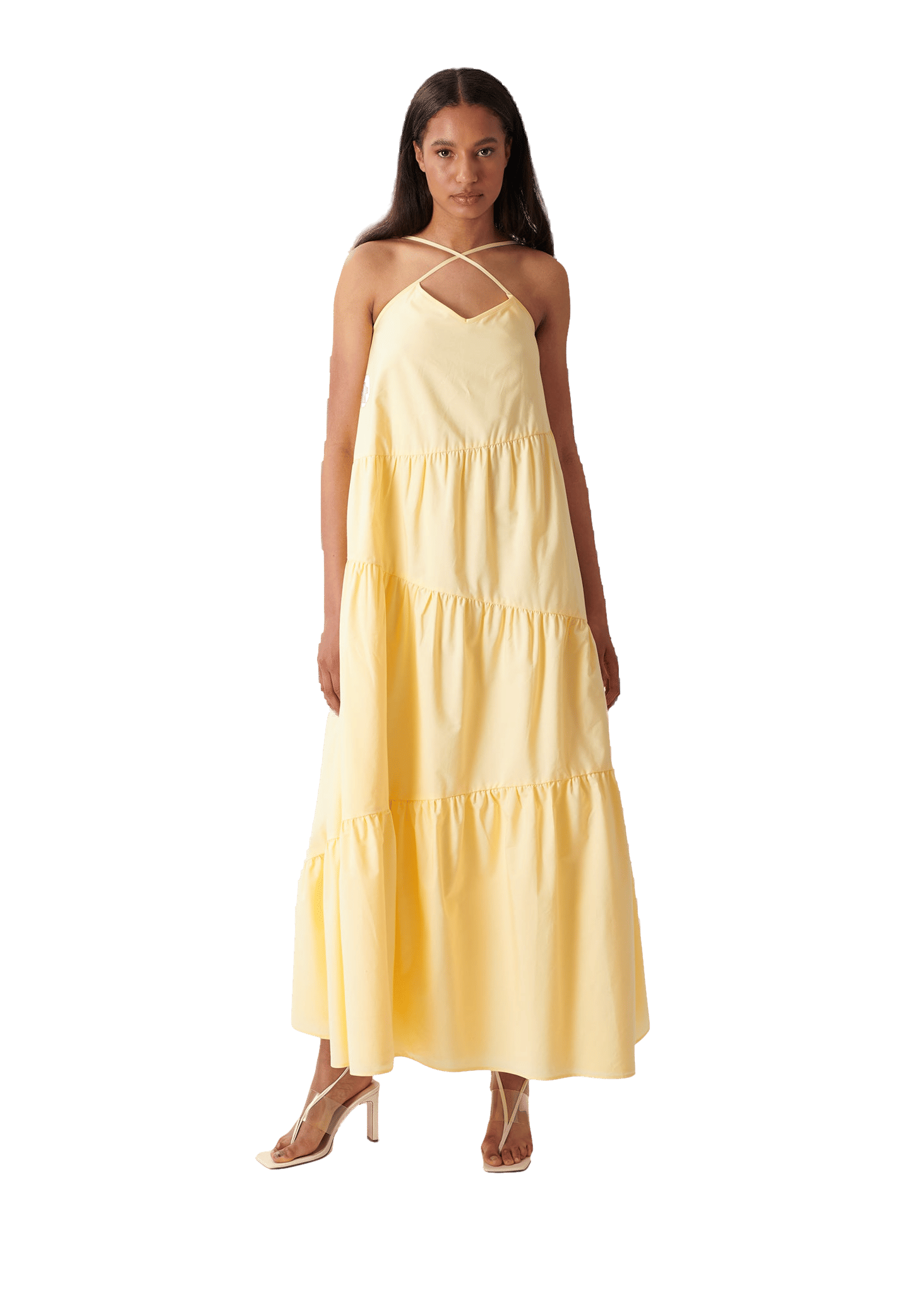 Calissa Dress in Yellow made by AÉRYNE