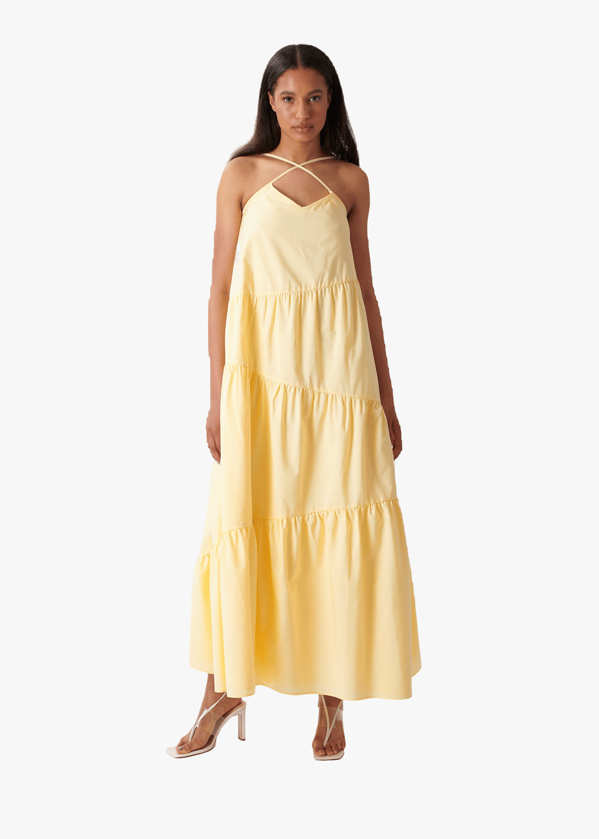 Calissa Dress in Yellow made by AÉRYNE