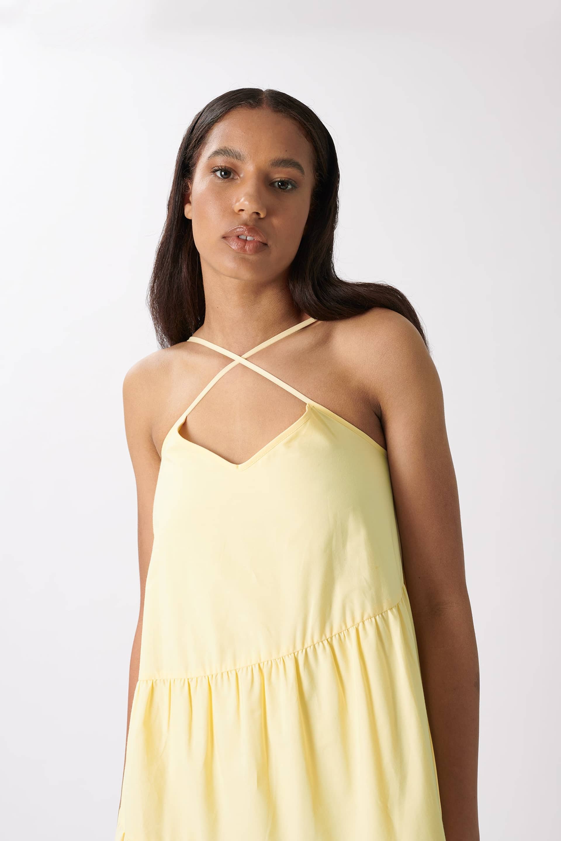 Calissa Dress in Yellow made by AÉRYNE