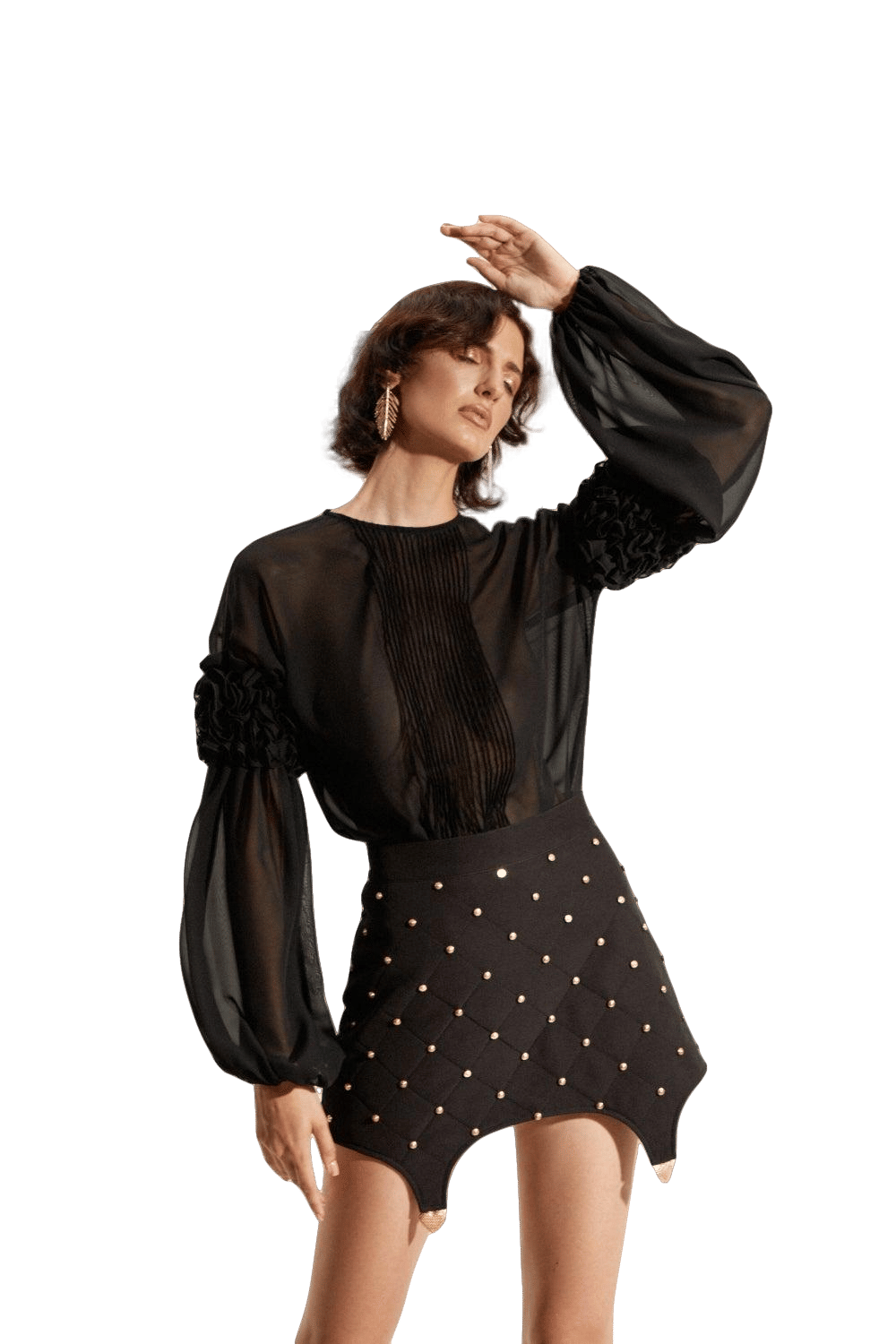 Black Mini Skirt made by Guranda