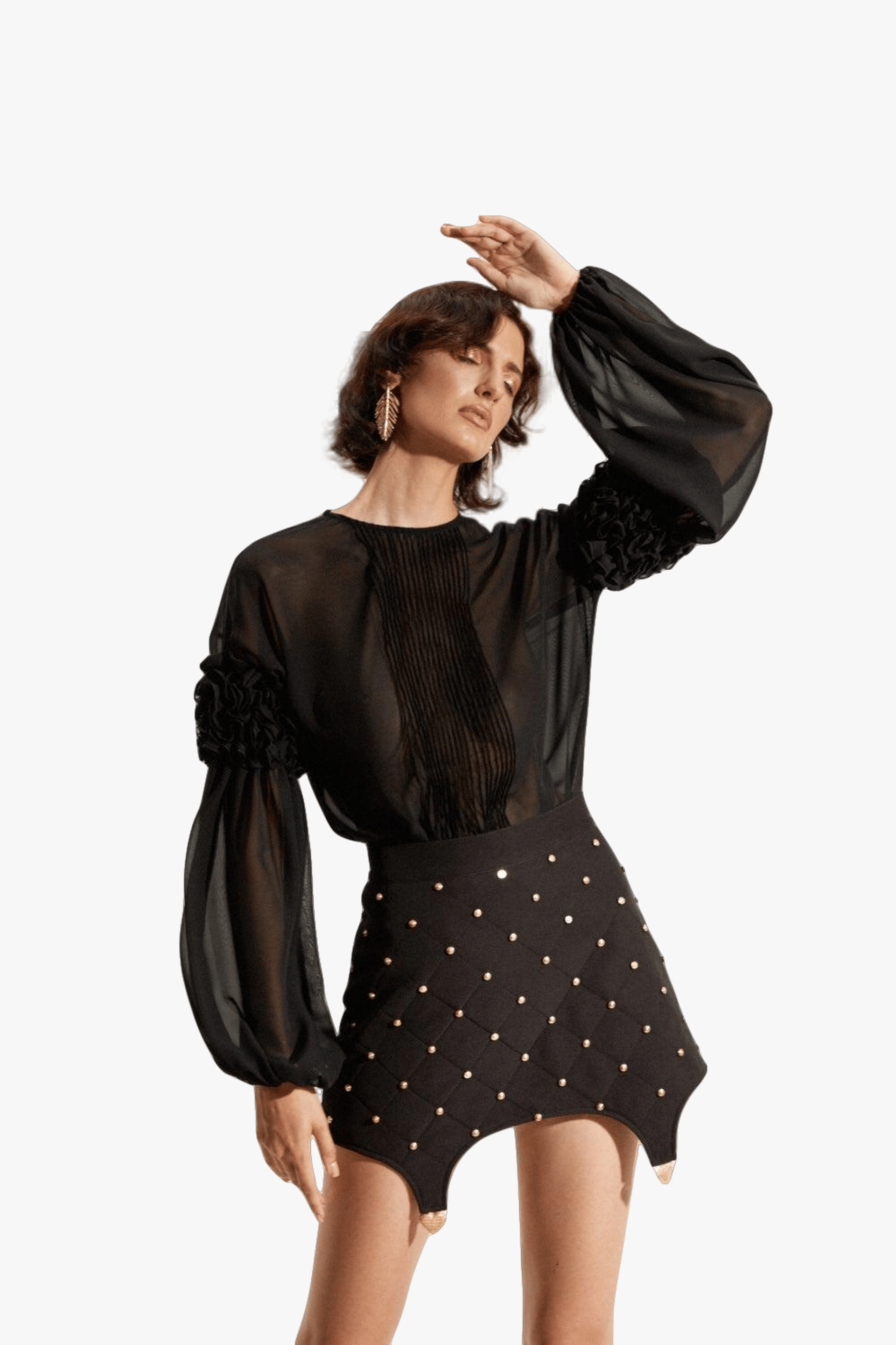 Black Mini Skirt made by Guranda