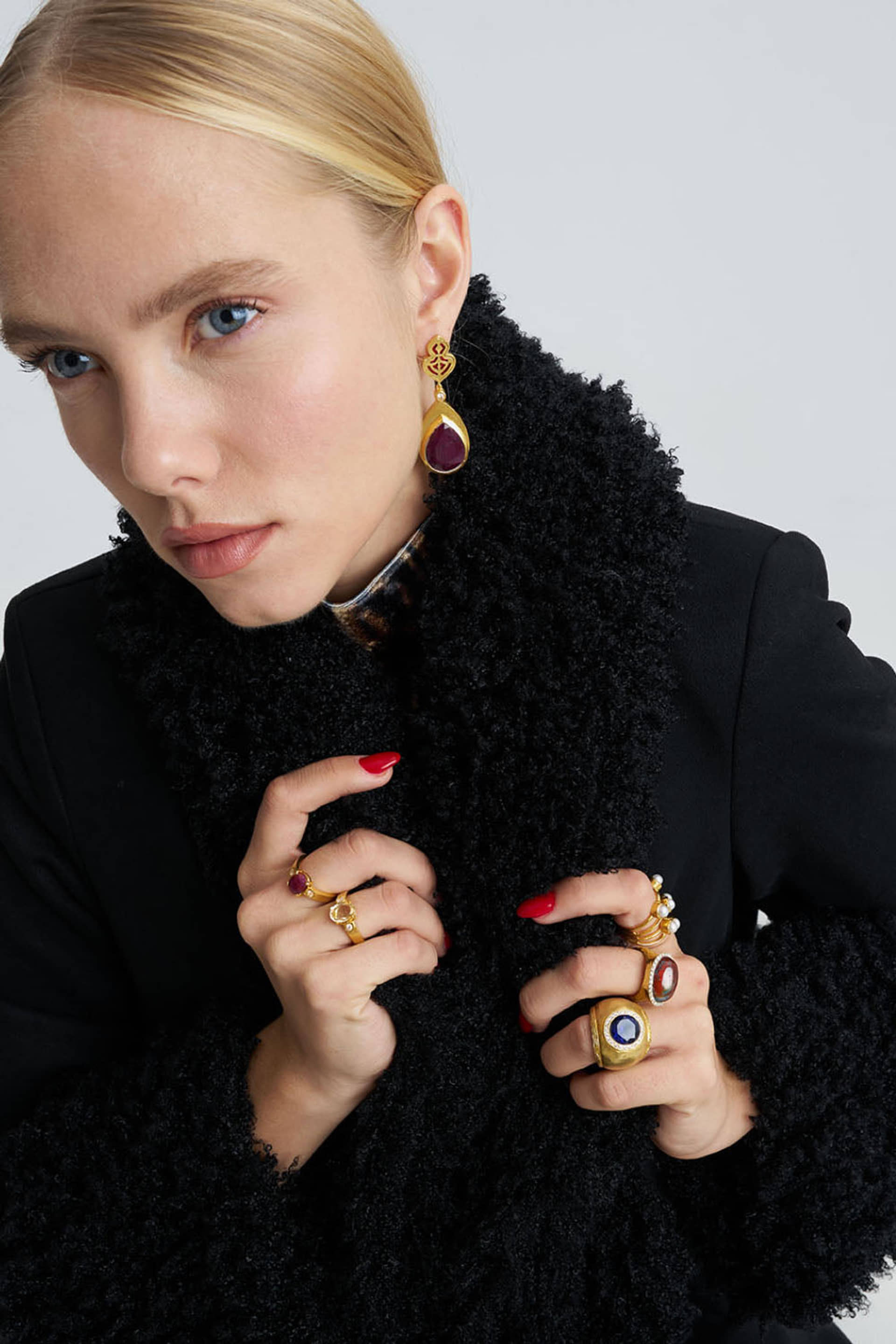 Ruby Gold Ring made by Lora Istanbul