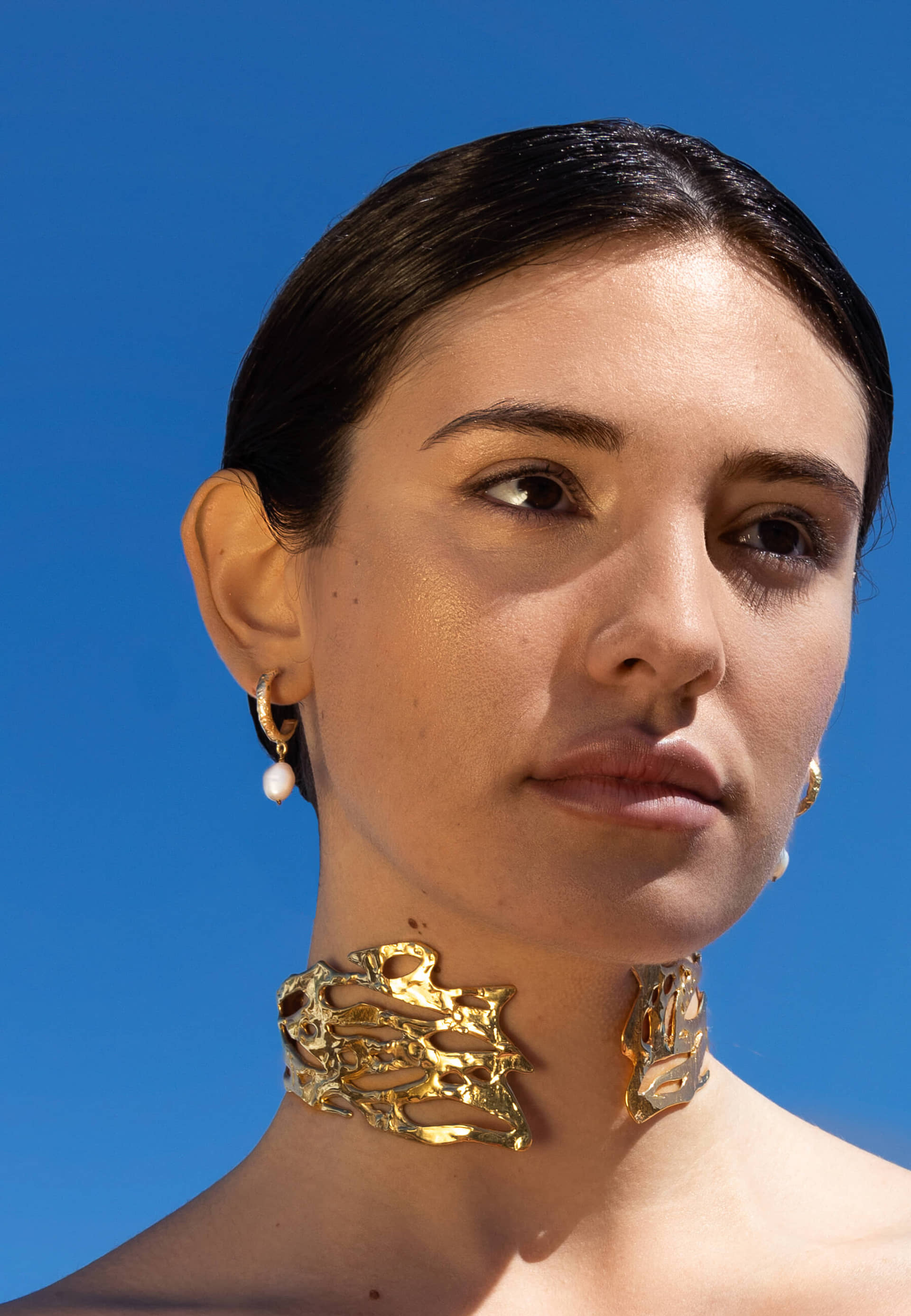 Aros Sadie Pearl made by Lavani Jewels