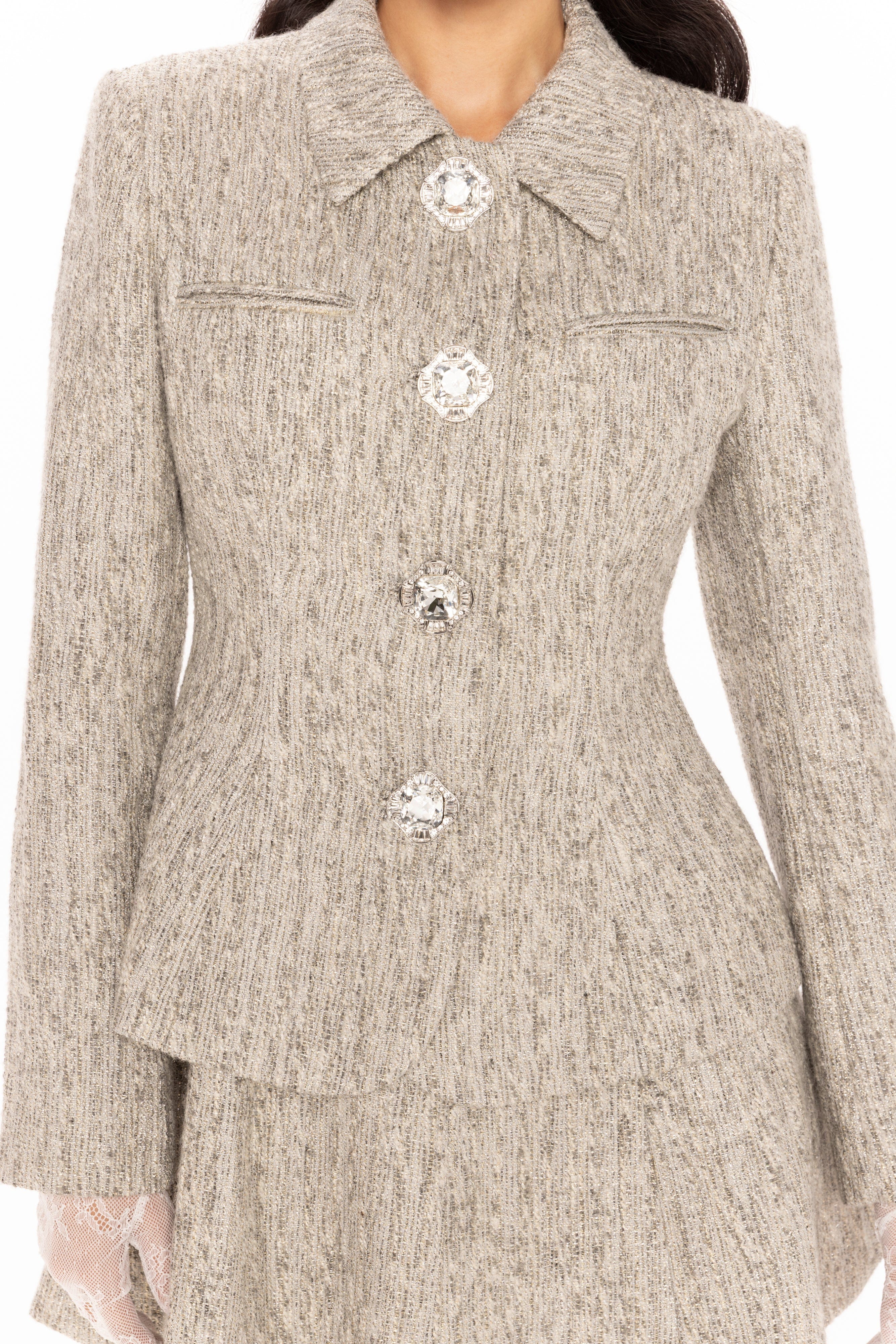 Vanessa Blazer (Gray) made by Nana Jacqueline