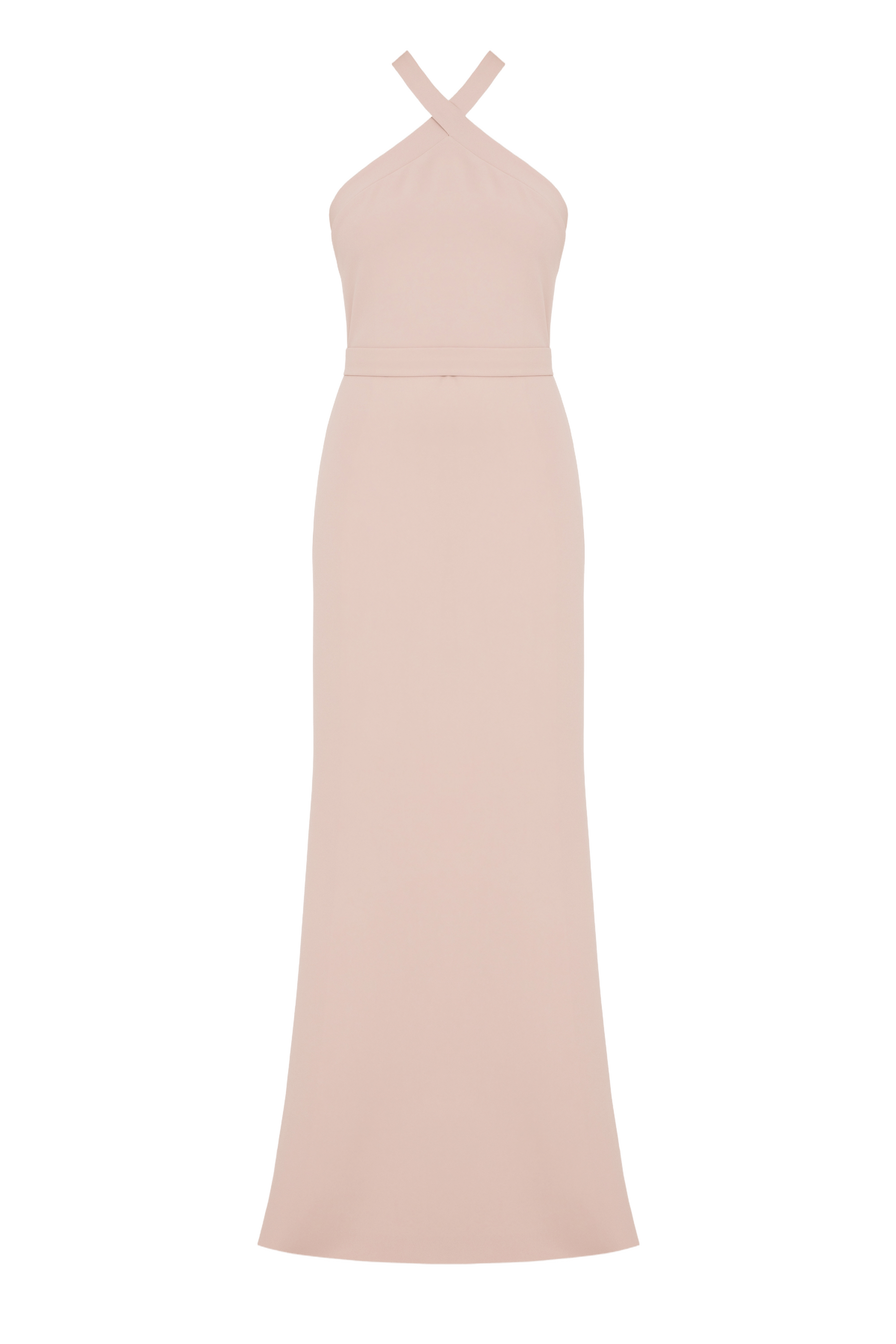 GISEL Dusty Rose Off-Shoulder Long Evening Dress made by UNDRESS