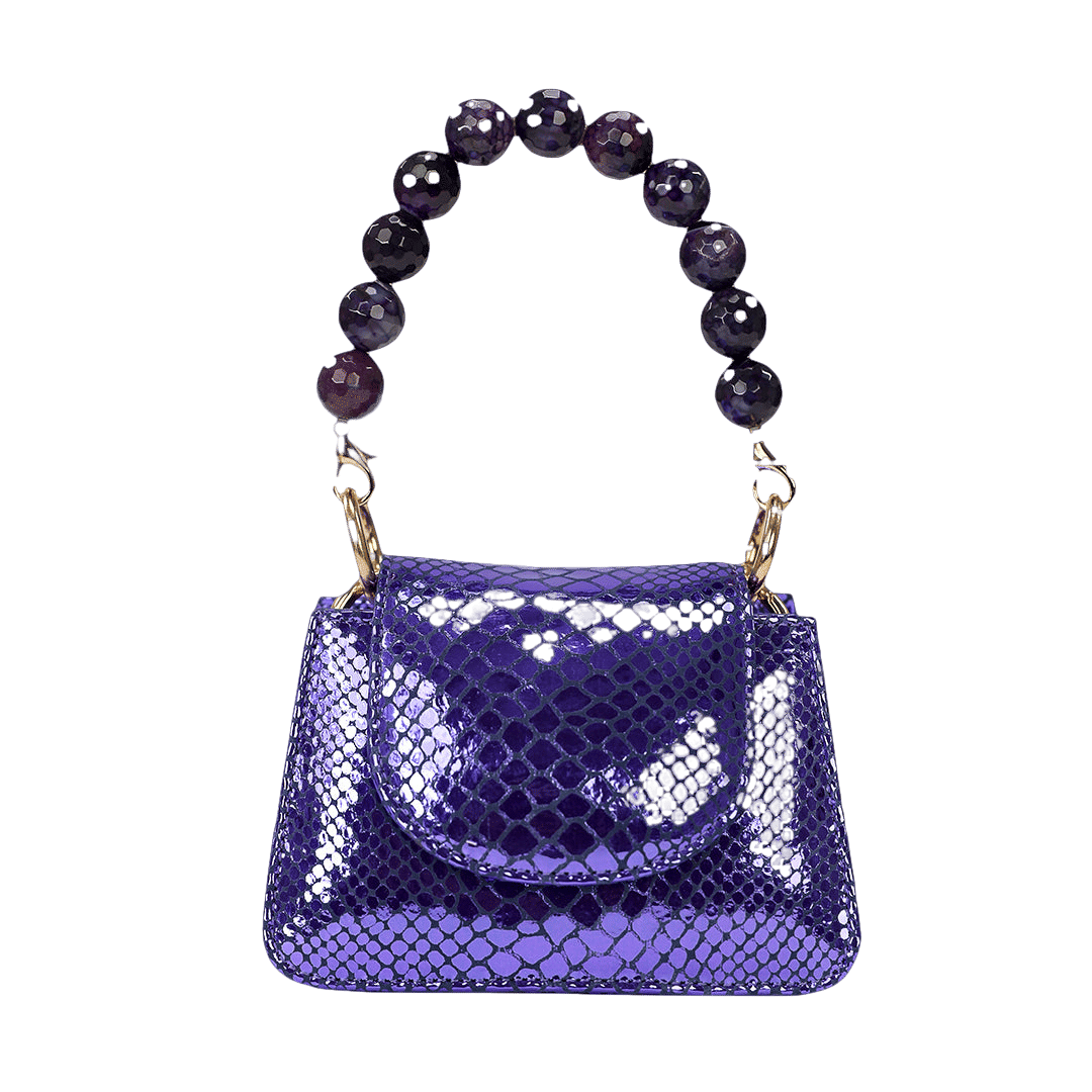 Horra - Metallic Purple - Mini Bag made by ALIEL
