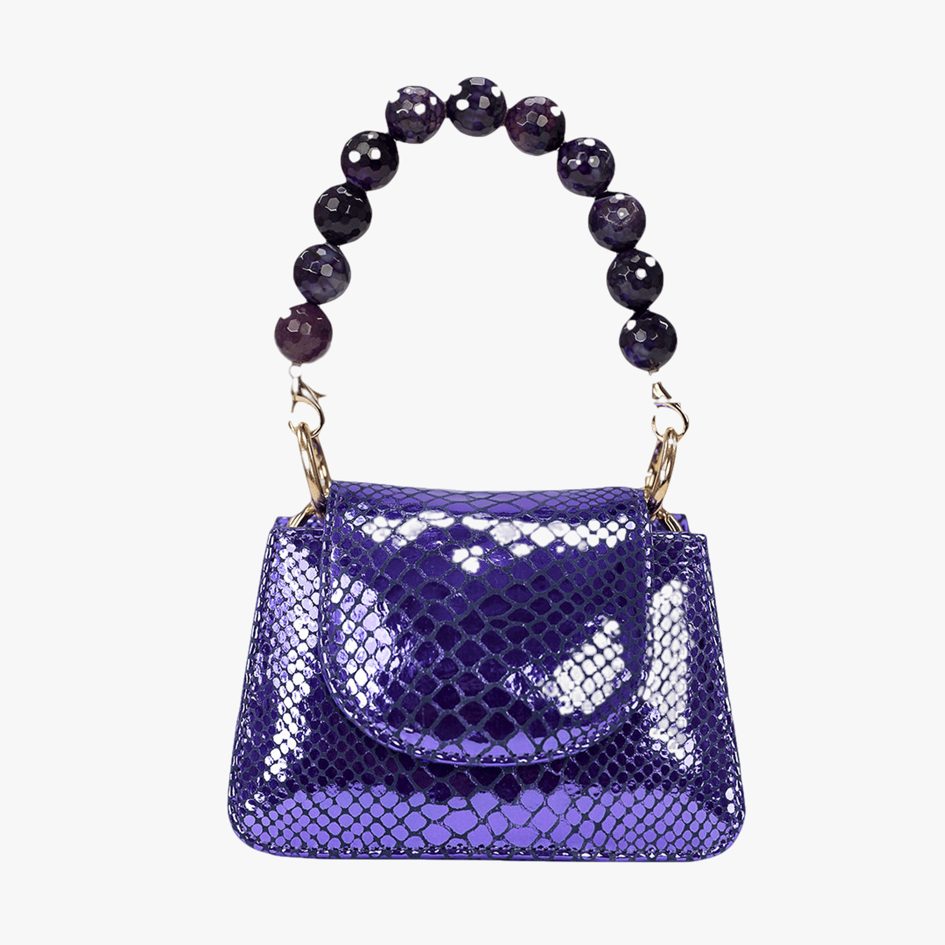 Horra - Metallic Purple - Mini Bag made by ALIEL