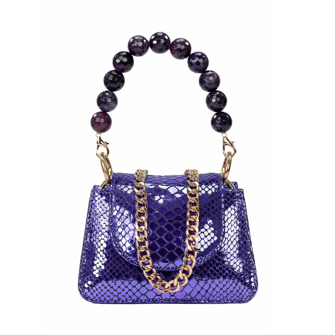 Horra - Metallic Purple - Mini Bag made by ALIEL