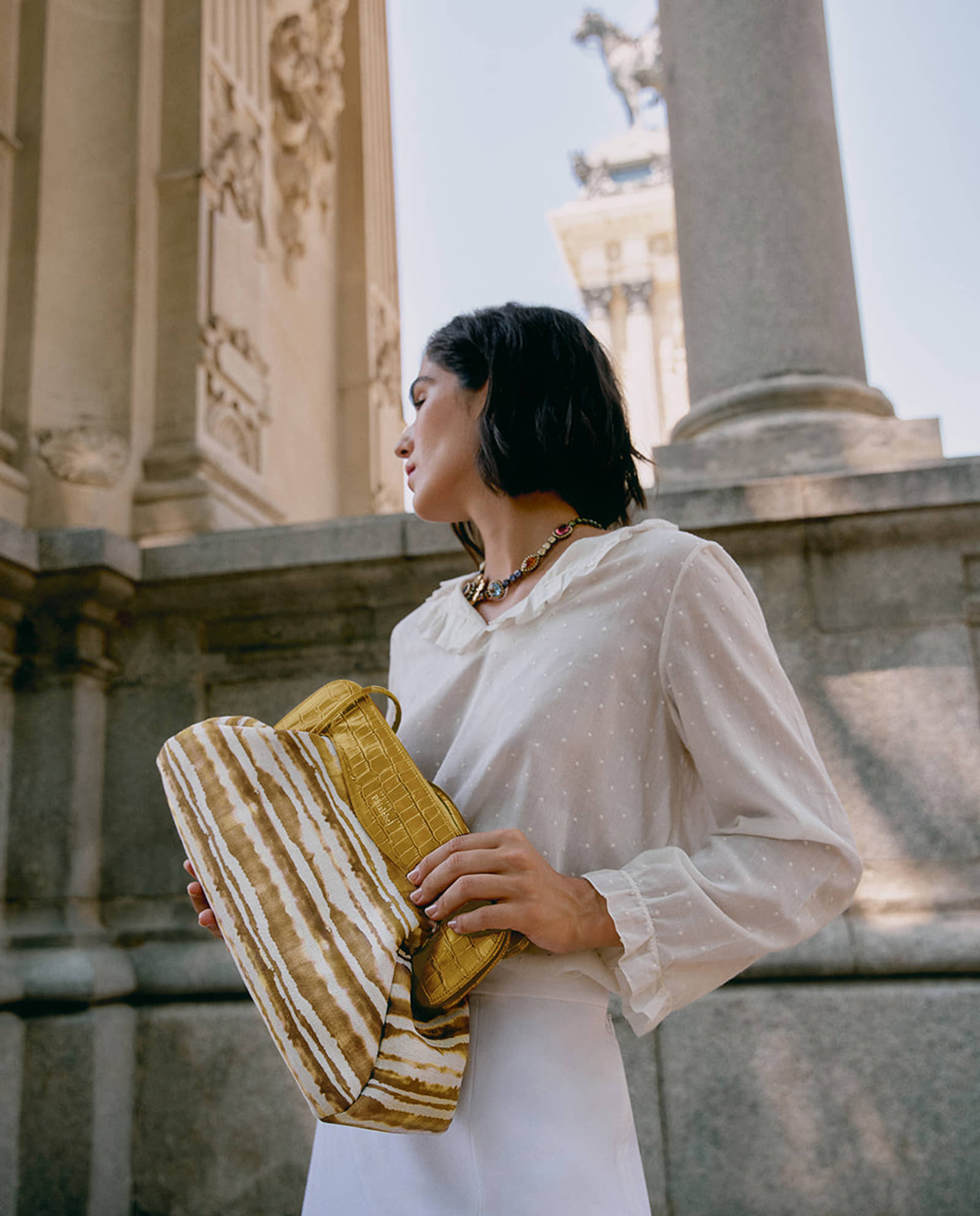 Constanza maxi Tie-dye mustard made by Phialebel