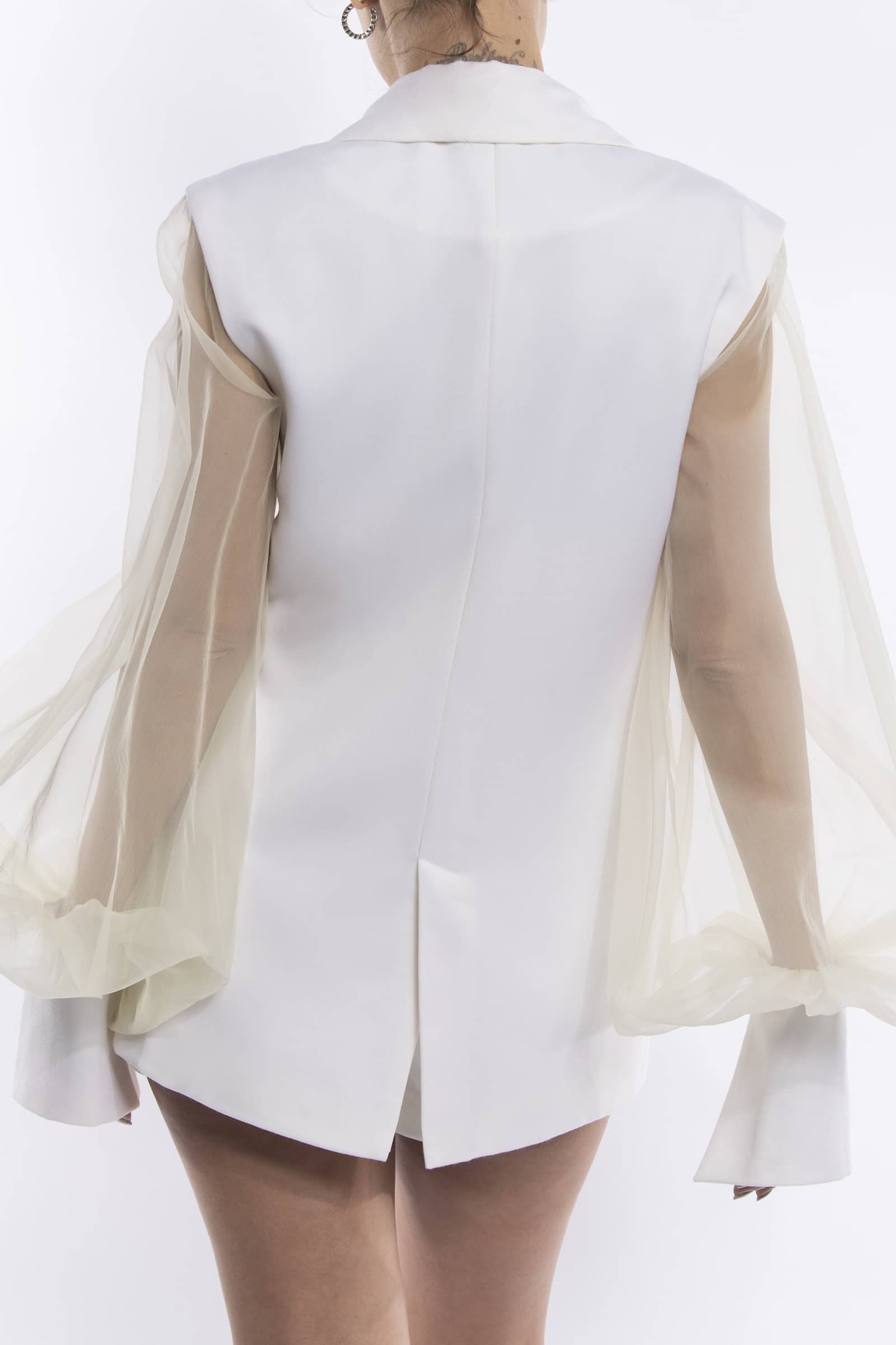 Fly Free Jacket in White made by Vestiaire d'un Oiseau Libre