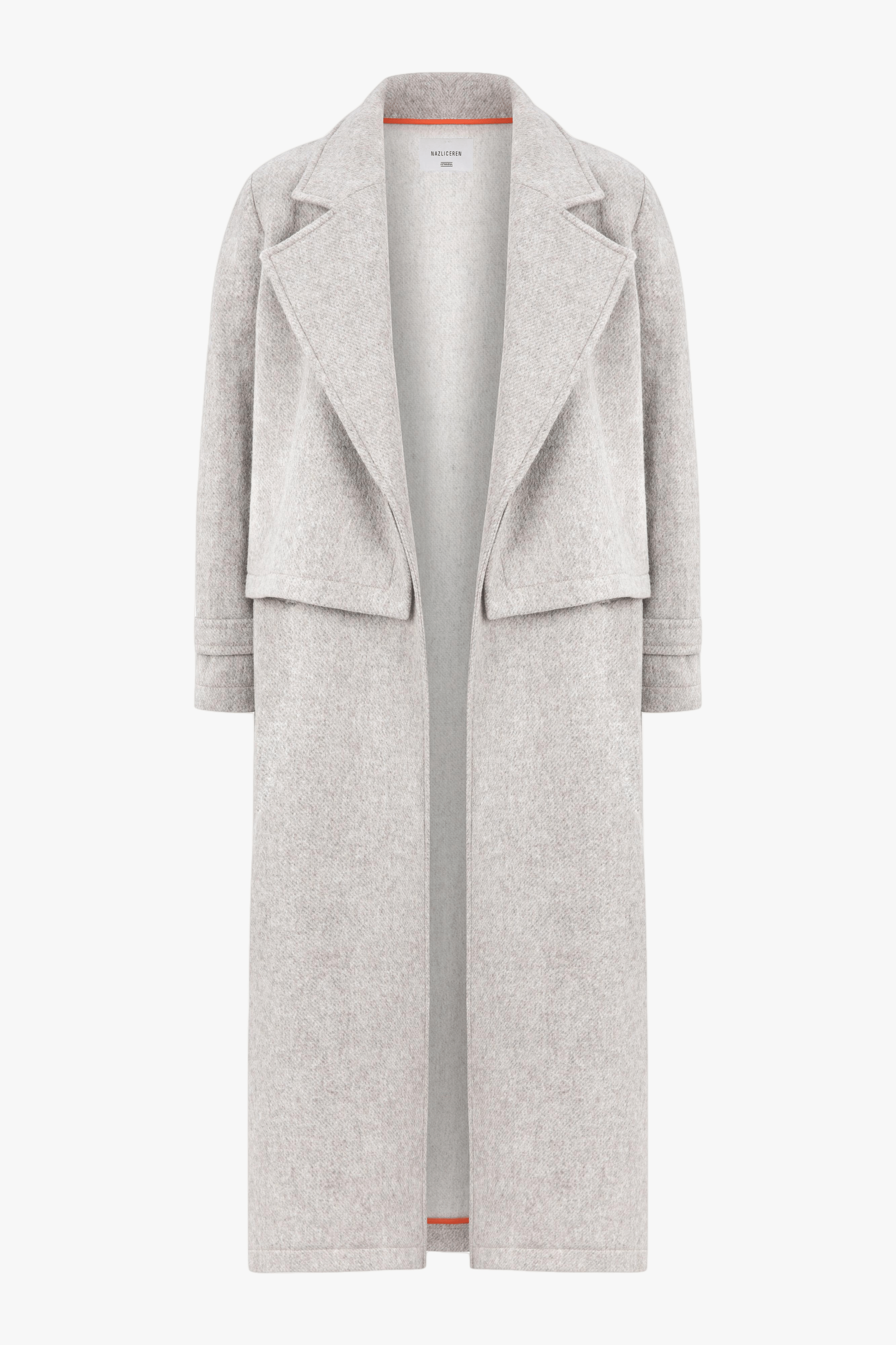 Isha Wool Blend Long Coat made by Nazli Ceren