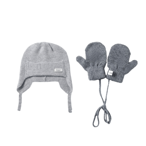 Gift Box | Grey Hat-Mittens Bundle made by CozyU