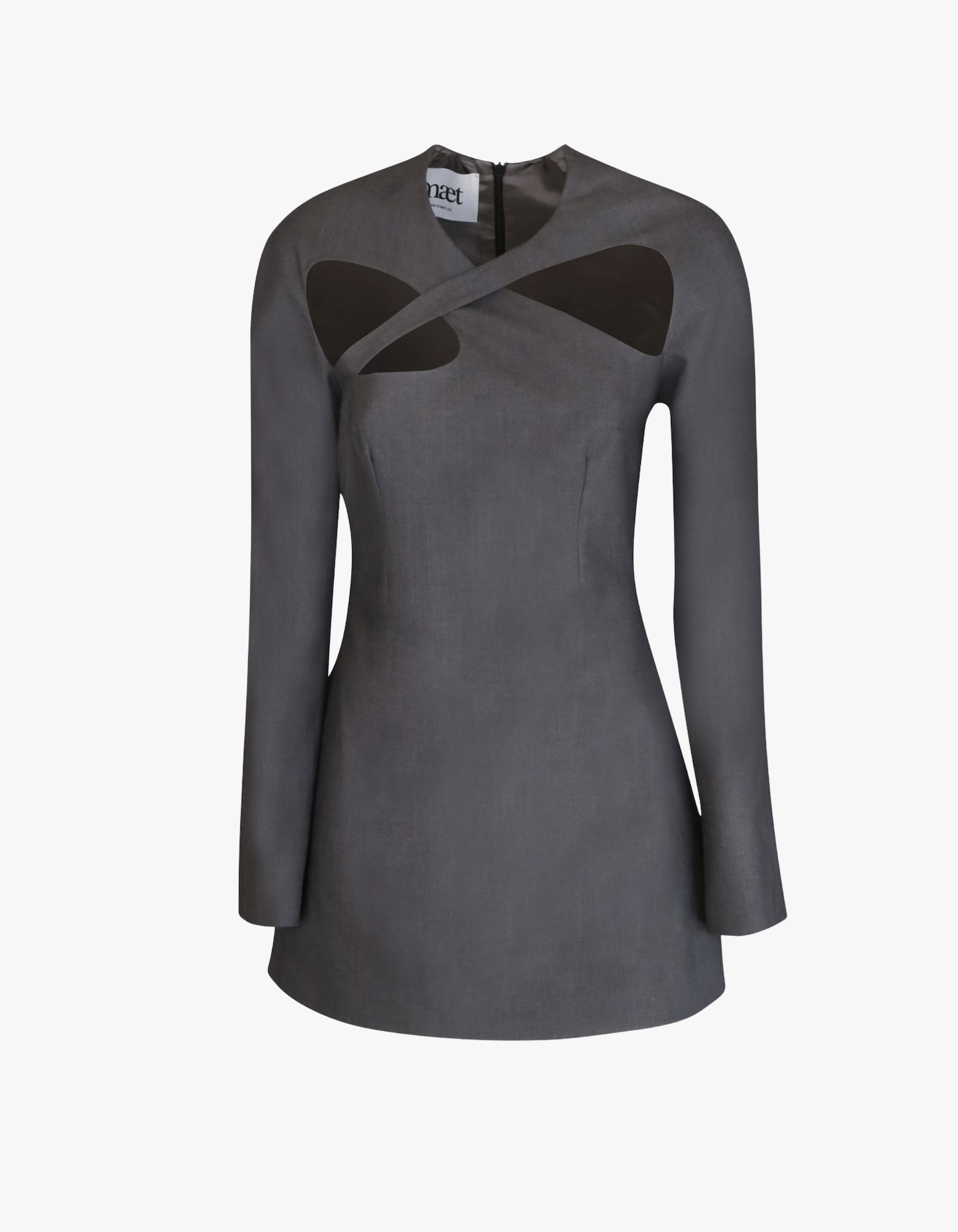 MISA Wool Blend Short Dress made by MAET