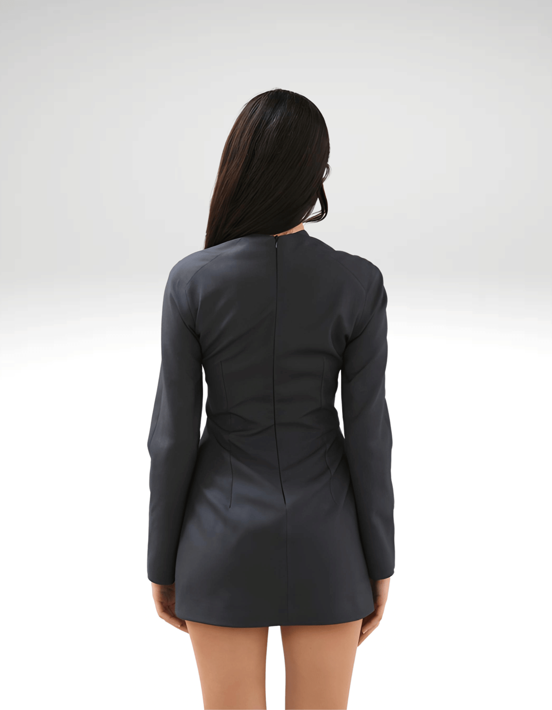 MISA Wool Blend Short Dress made by MAET