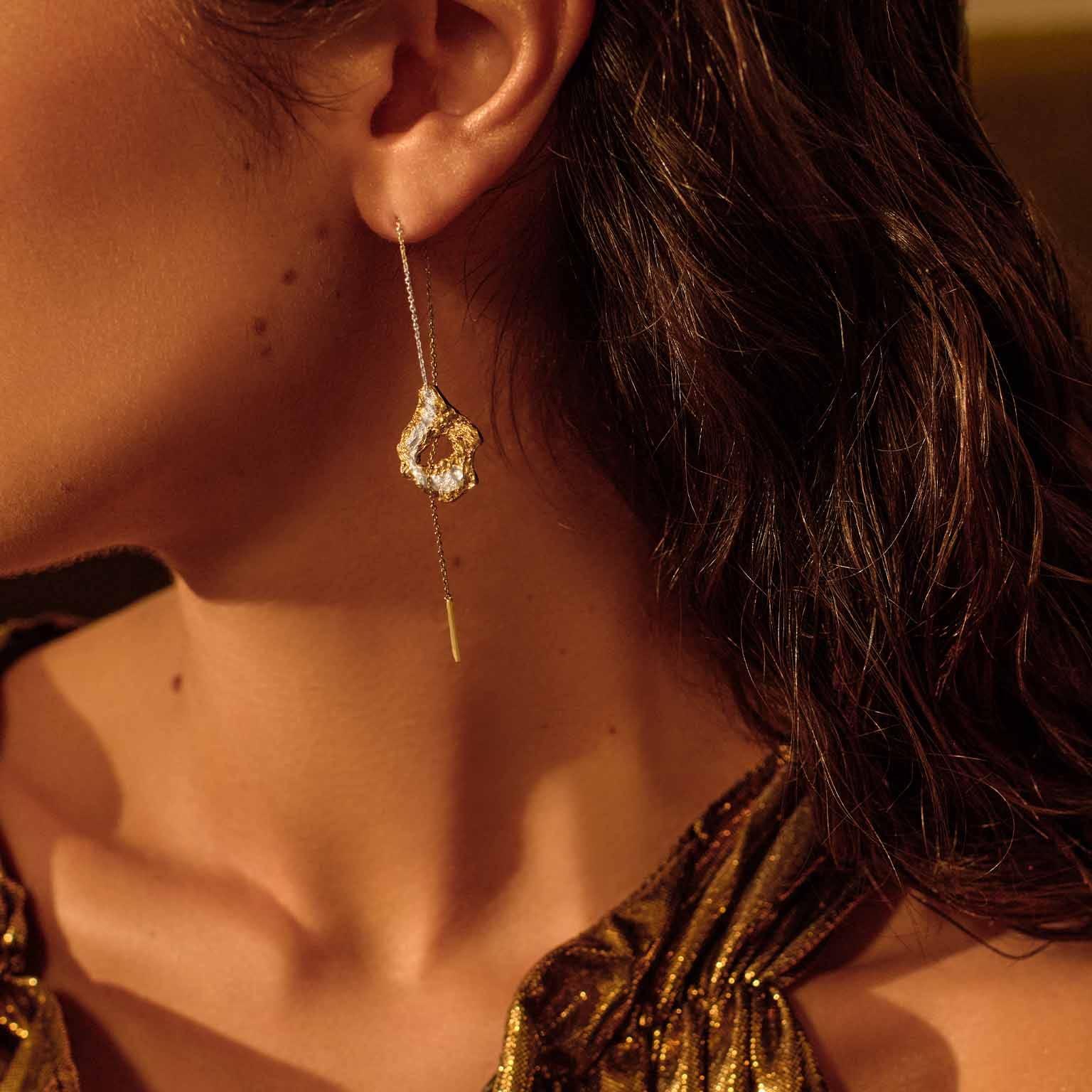 Idoya Earrings made by Loveness Lee