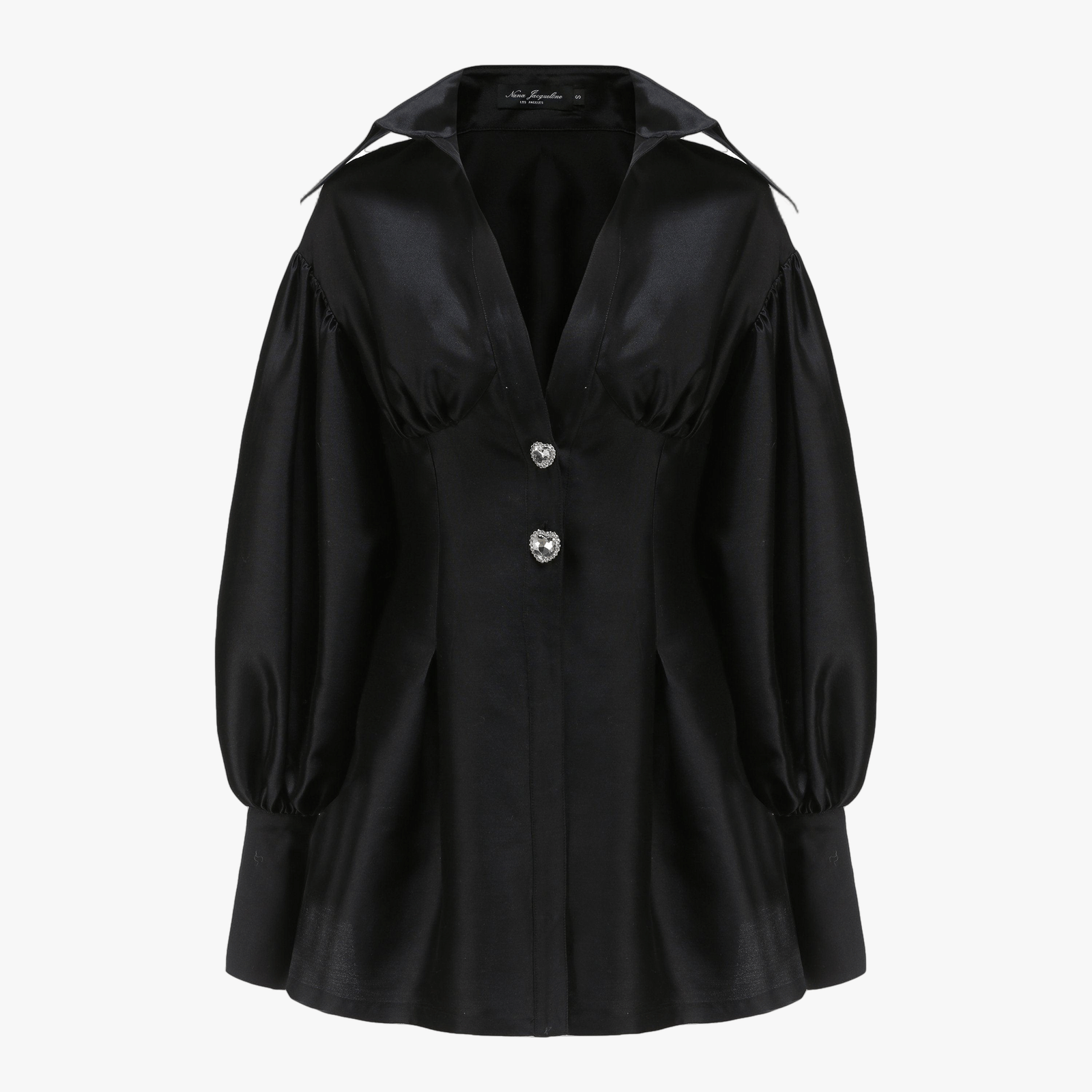 Black Palace Shirt Dress (Final Sale) in Black made by Nana Jacqueline