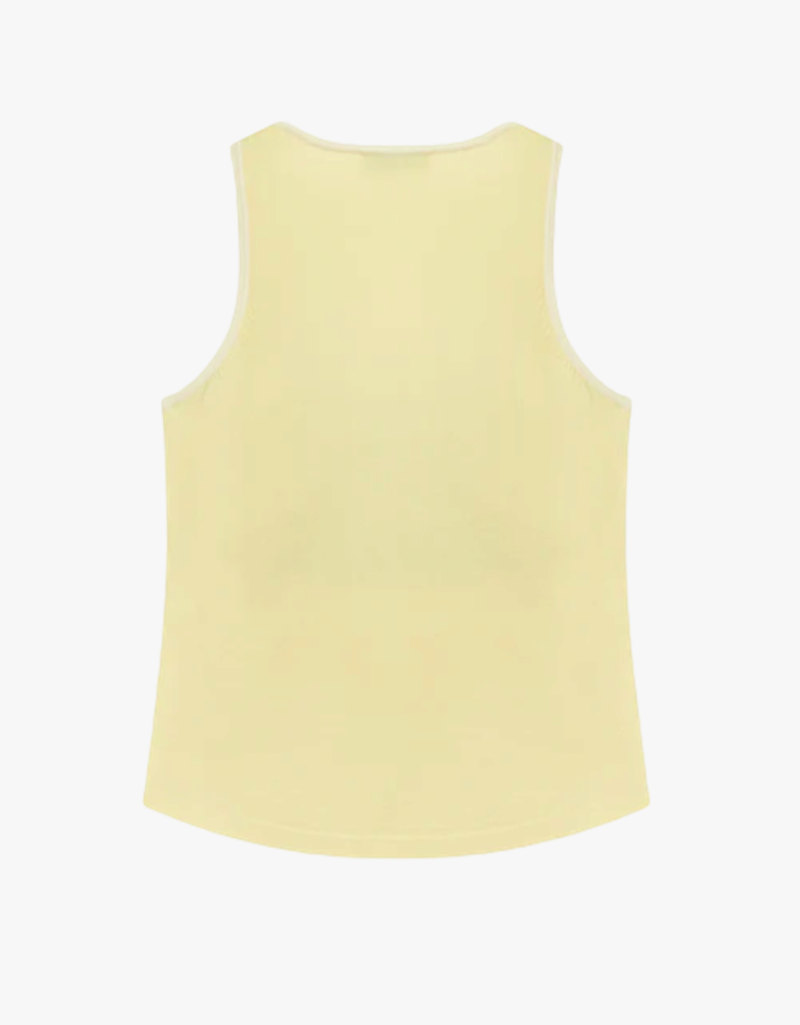 SPORTY JACQUARD TANK TOP in Yellow made by CRUSH Collection