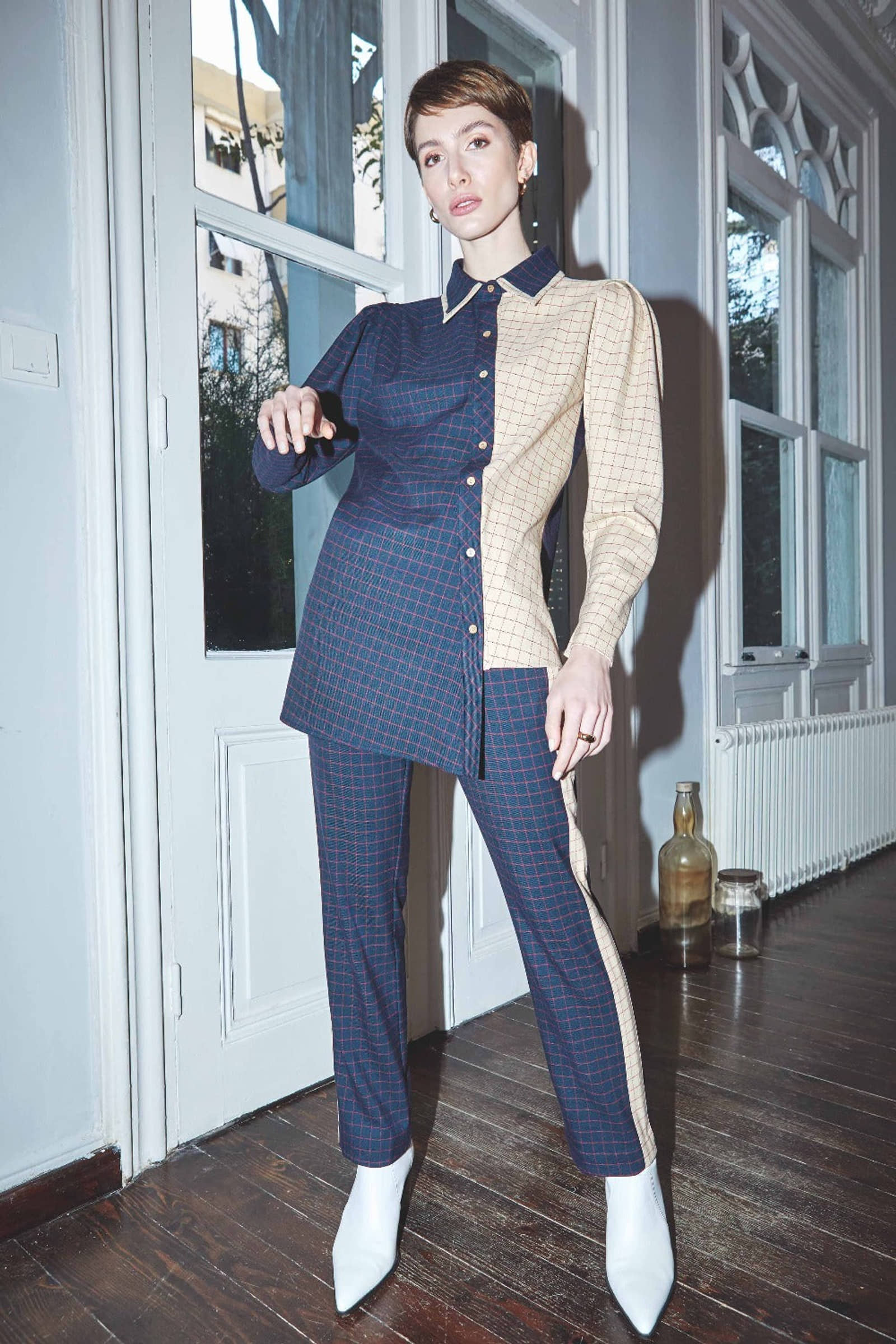 Palme Straight Pants made by Nazli Ceren