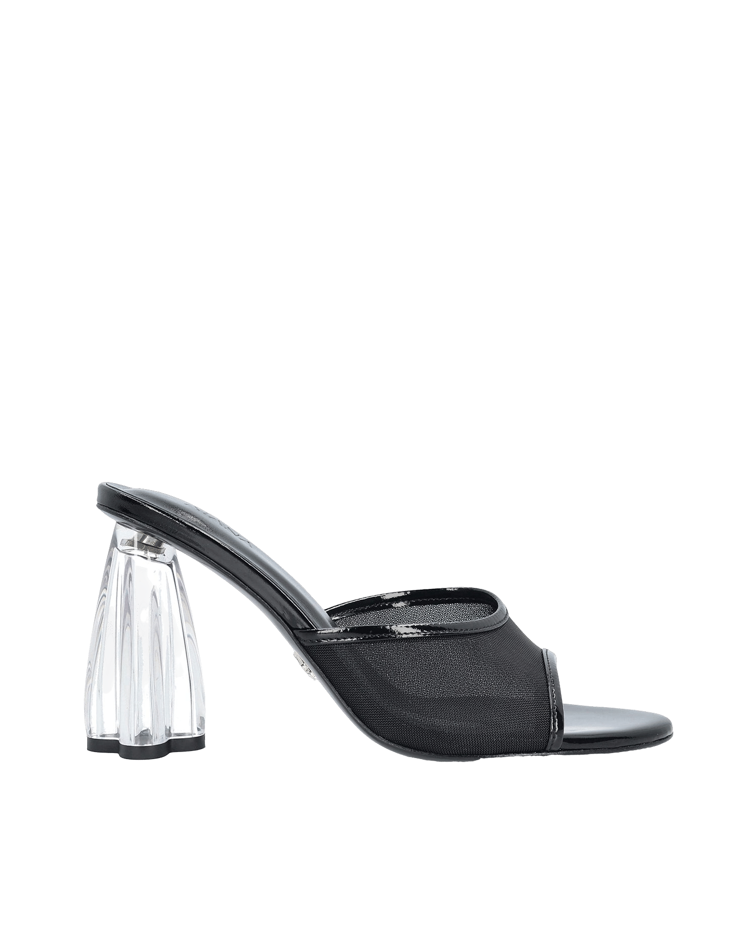 Fiorellini Glass Mule 95 Black Patent made by ATANA