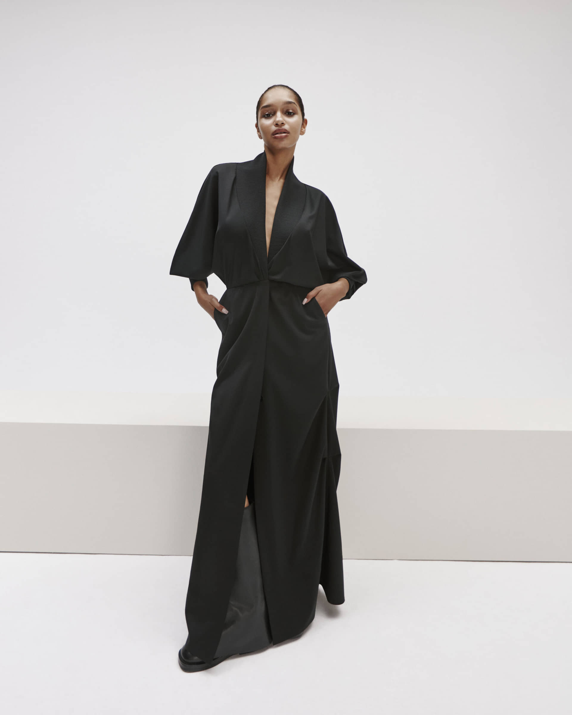 Long Wool Kimono made by YAVORSKA