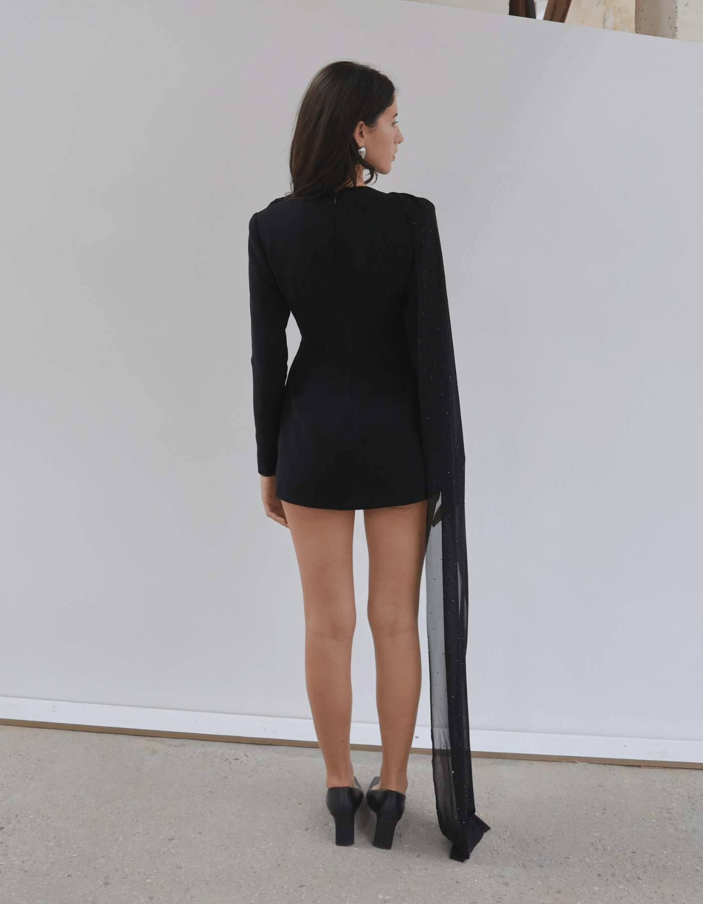 MOLYSA Party Mini Dress In Black made by MAET