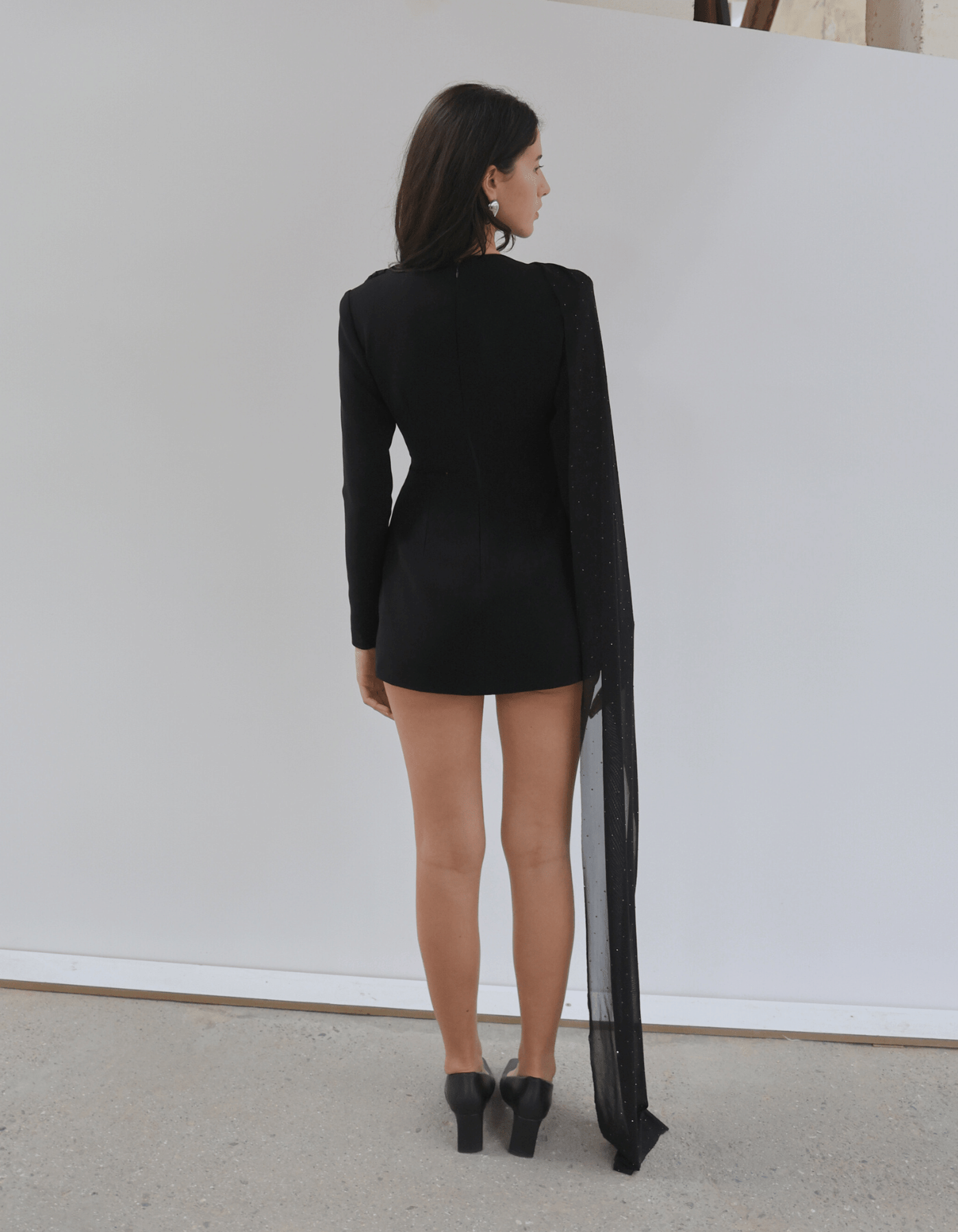 MOLYSA Party Mini Dress In Black made by MAET