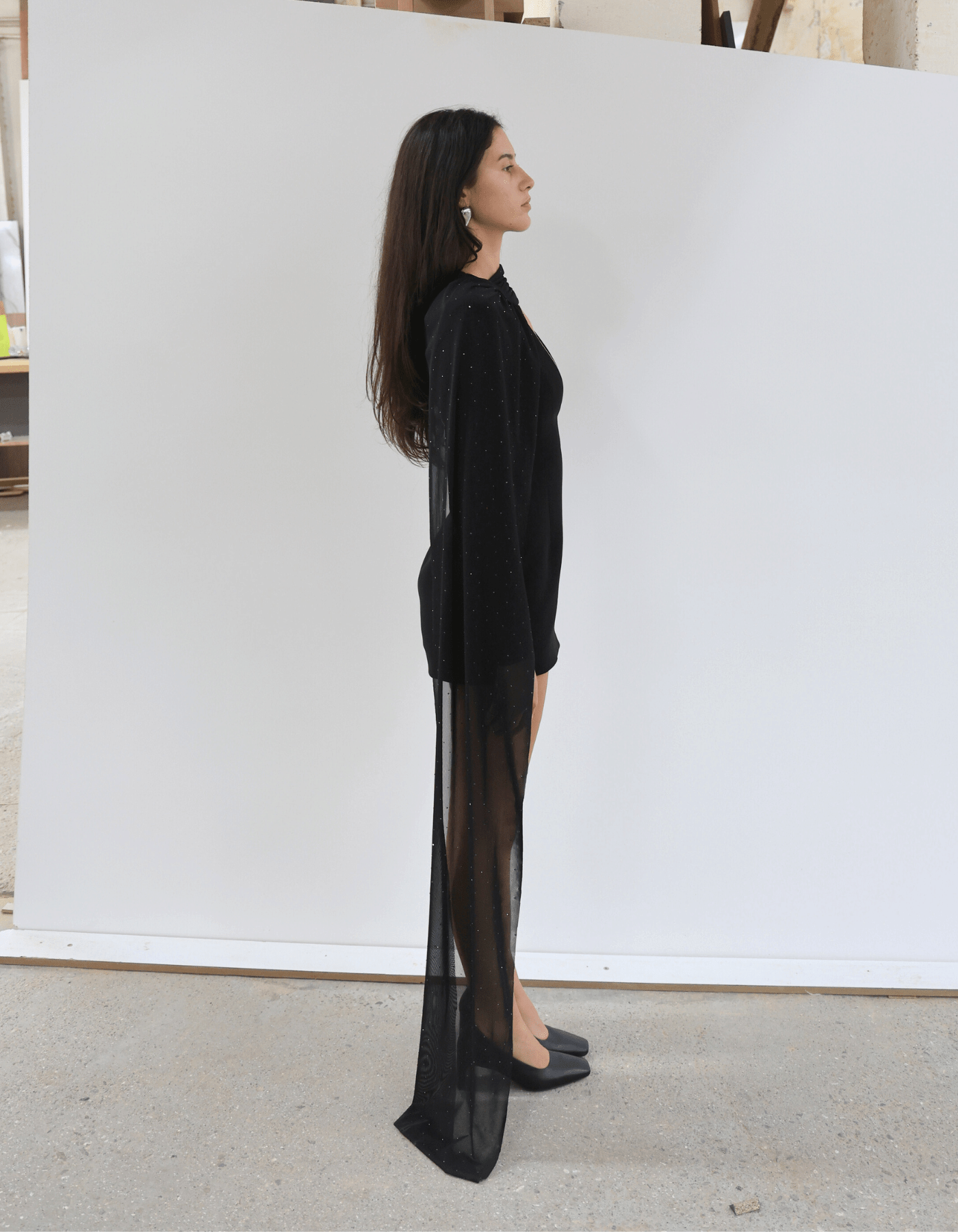 MOLYSA Party Mini Dress In Black made by MAET