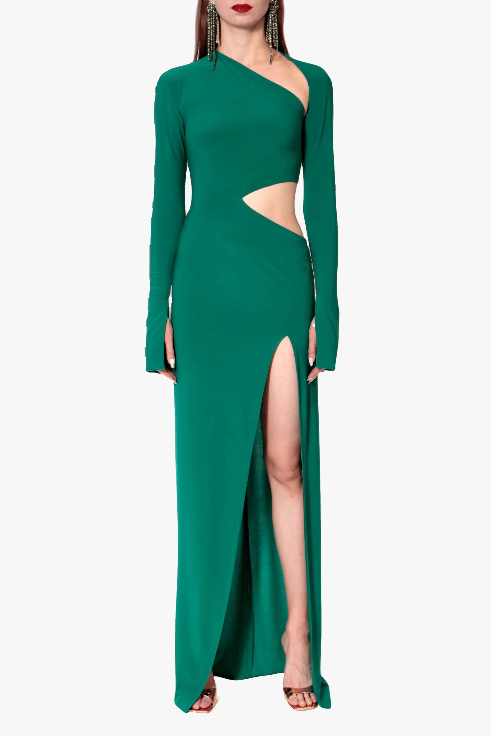 Dress Skylar Skylar Emerald in Green made by HALEWSKI