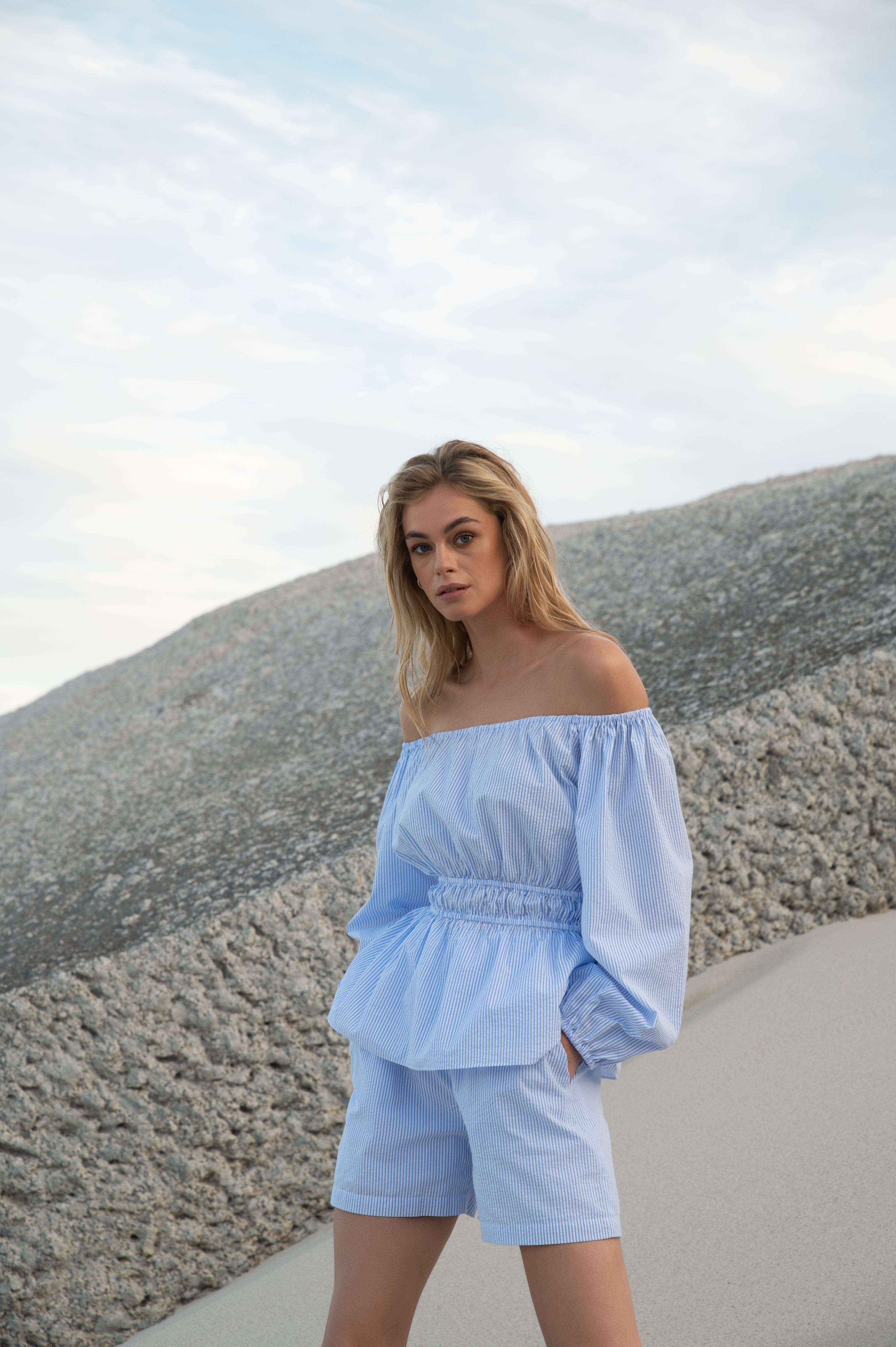 Anais shorts in Blue made by MandiBreeze