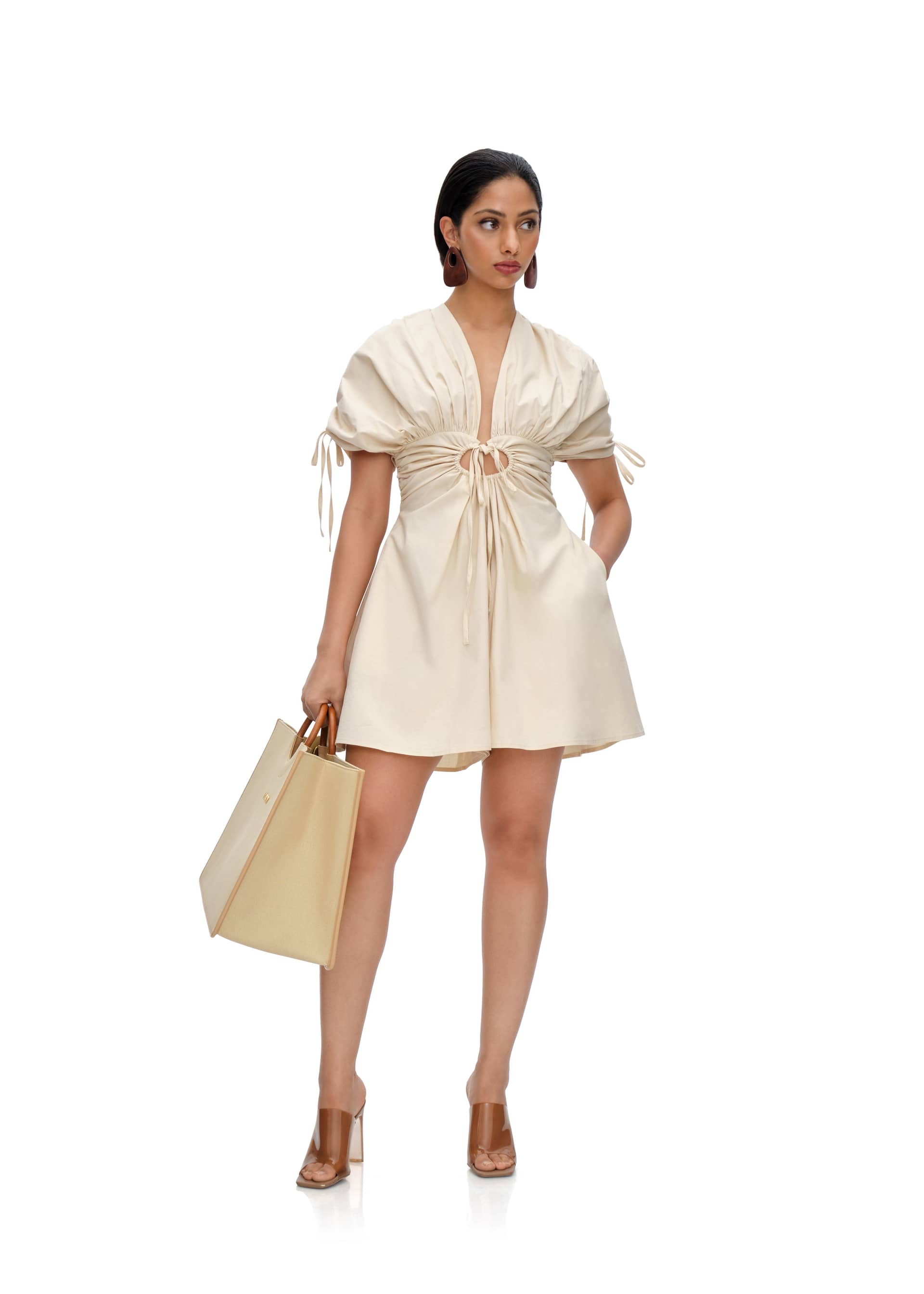 RINA ROMPER - BONE made by Andrea Iyamah