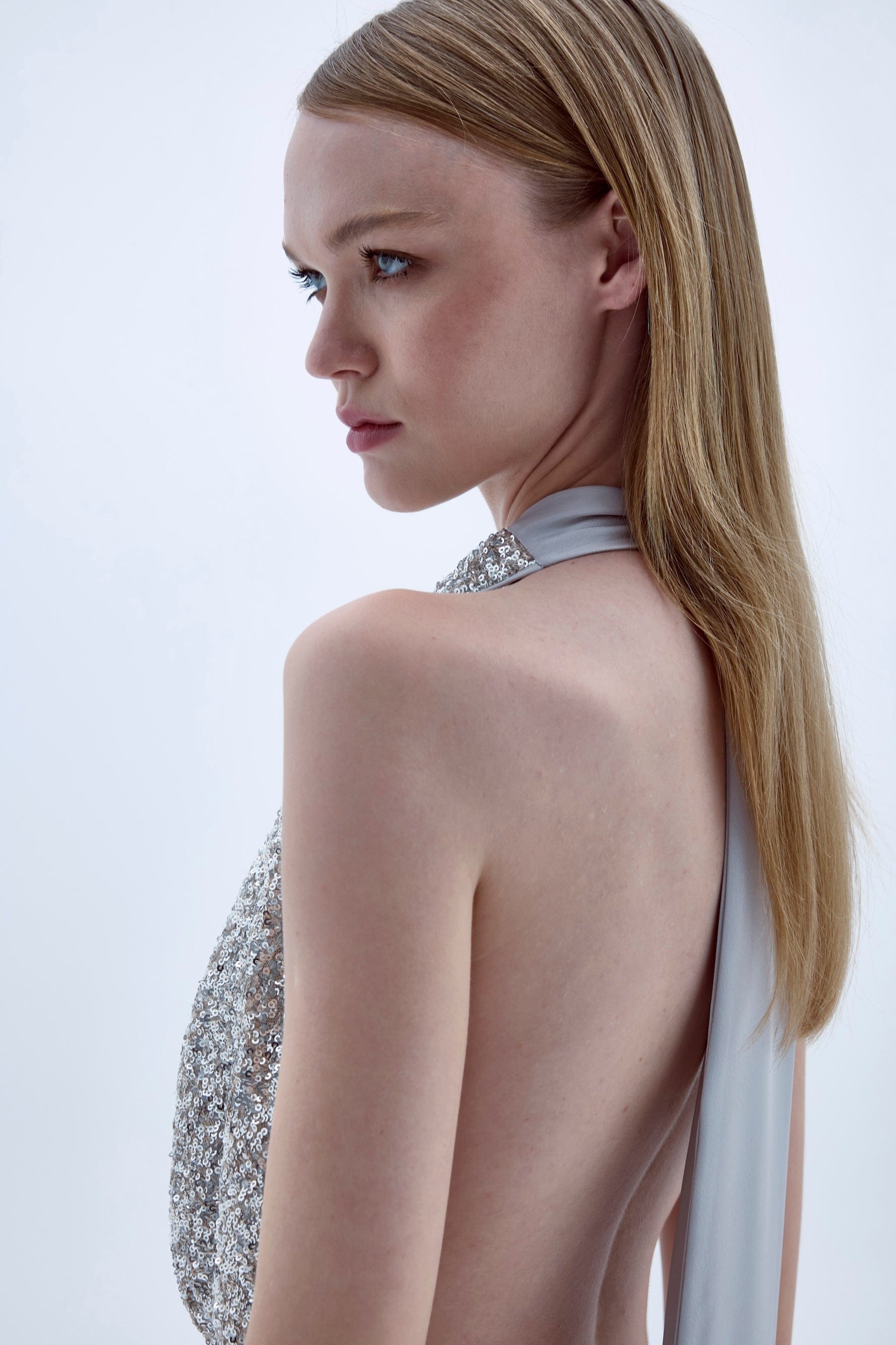 Ines Dress In Sequin made by Nazli Ceren