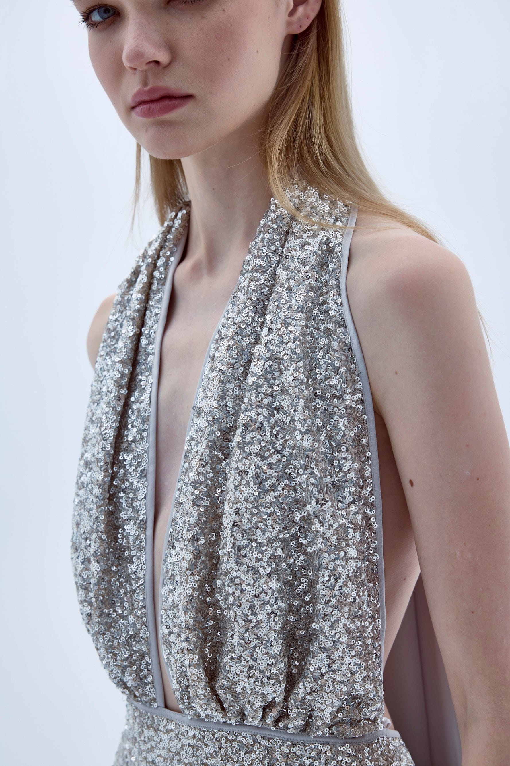 Ines Dress In Sequin made by Nazli Ceren