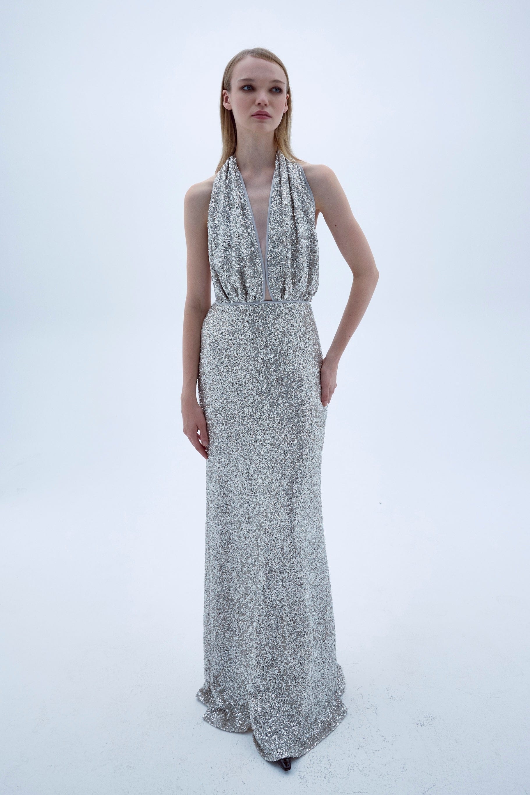 Ines Dress In Sequin made by Nazli Ceren