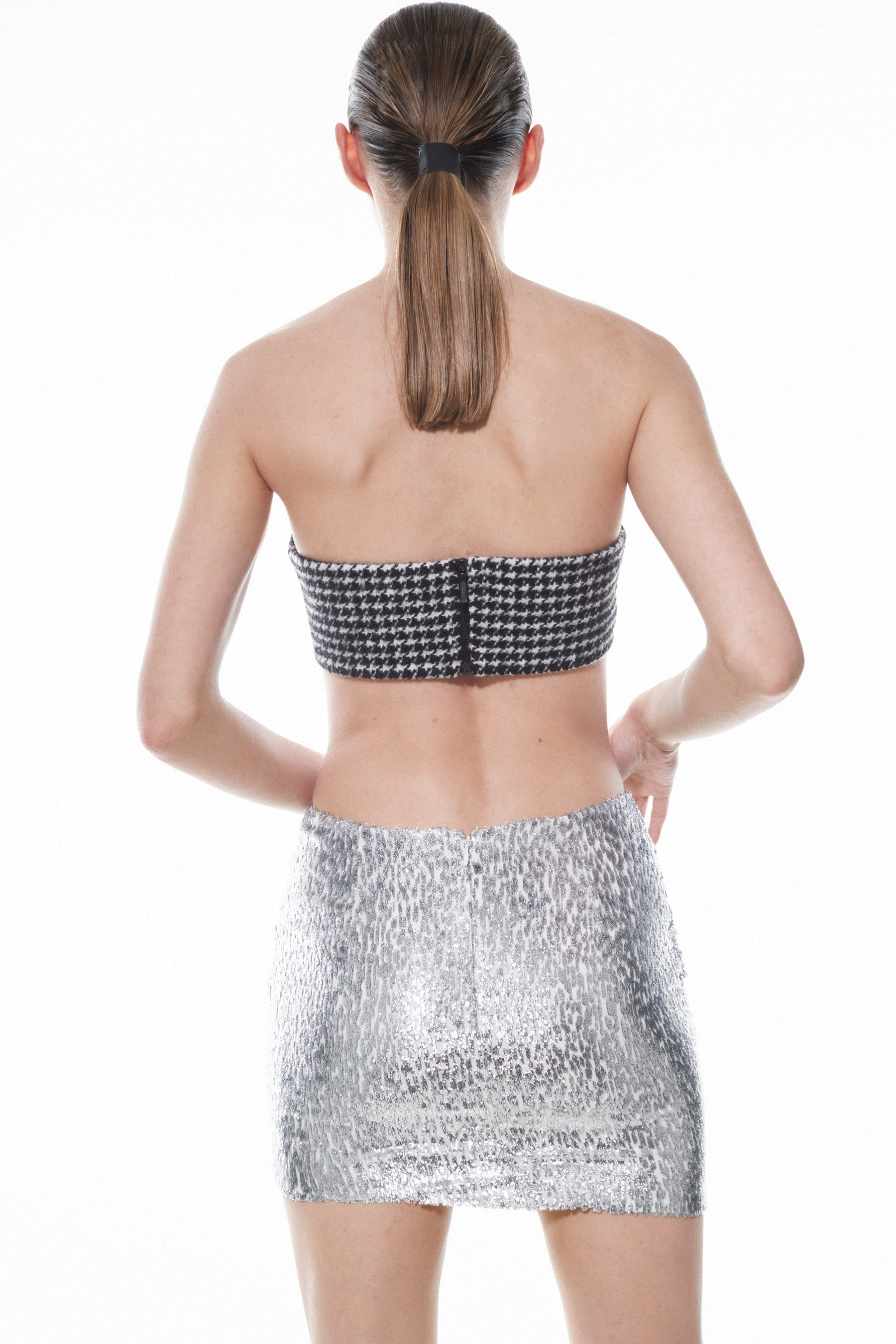 LIVIA SKIRT in Silver made by NUÉ