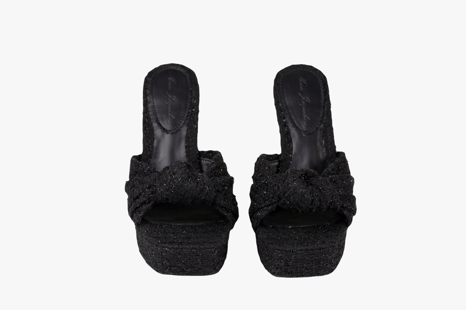 Mara Platform Sandals (Black) (Final Sale) in Black made by Nana Jacqueline