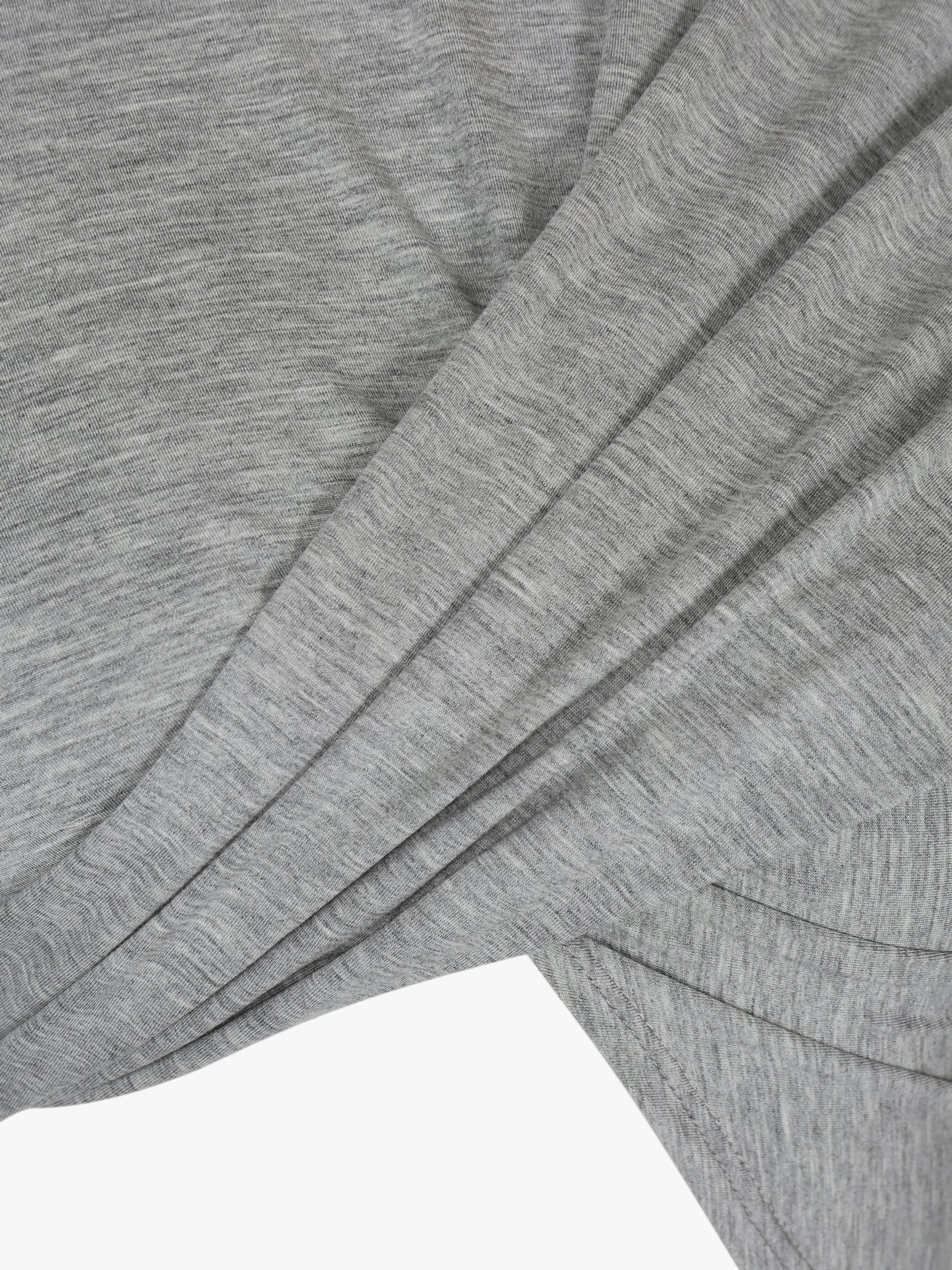 GREY DRAPED JERSEY CROP TOP made by YIBRI