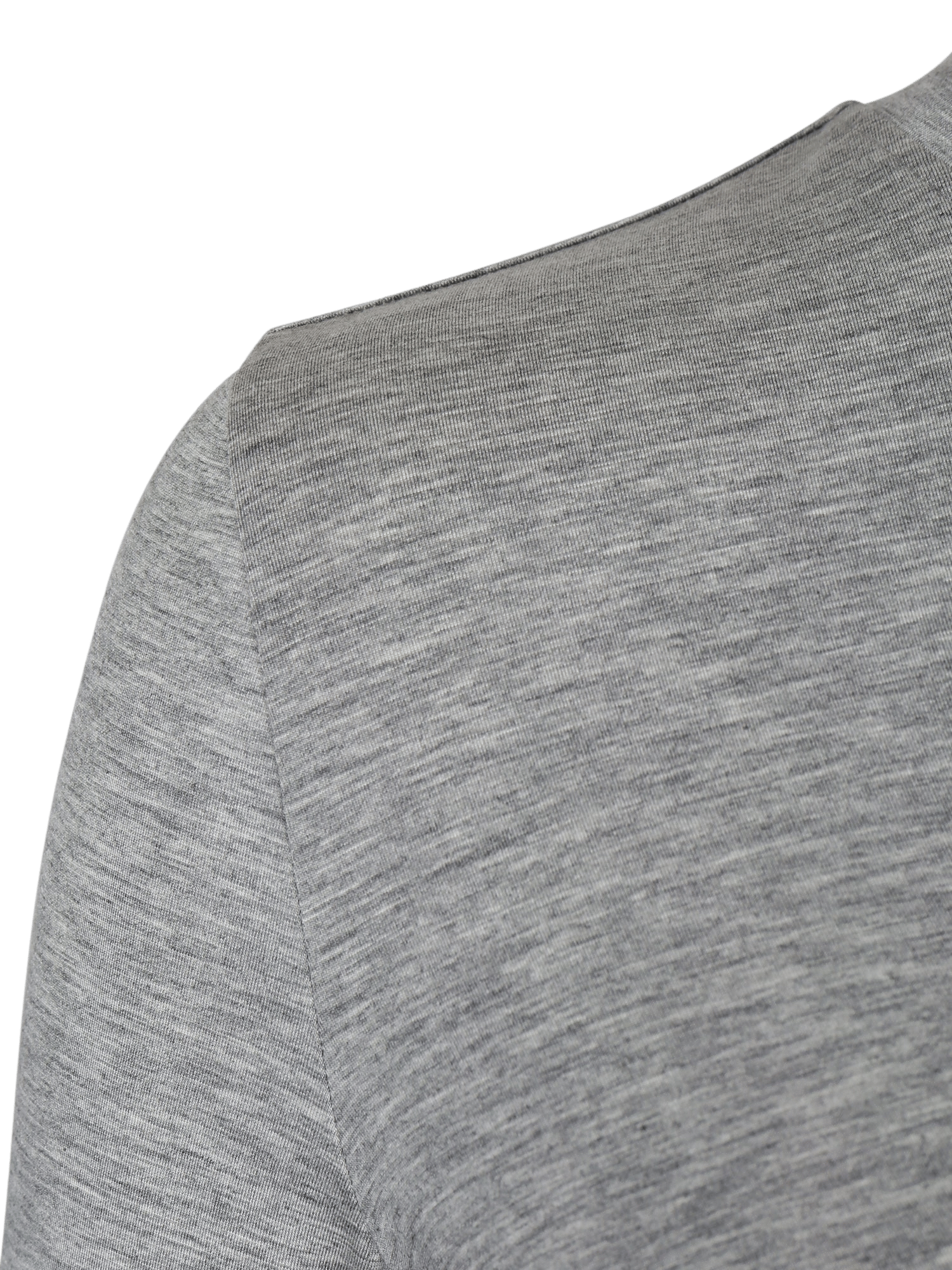 GREY DRAPED JERSEY CROP TOP made by YIBRI