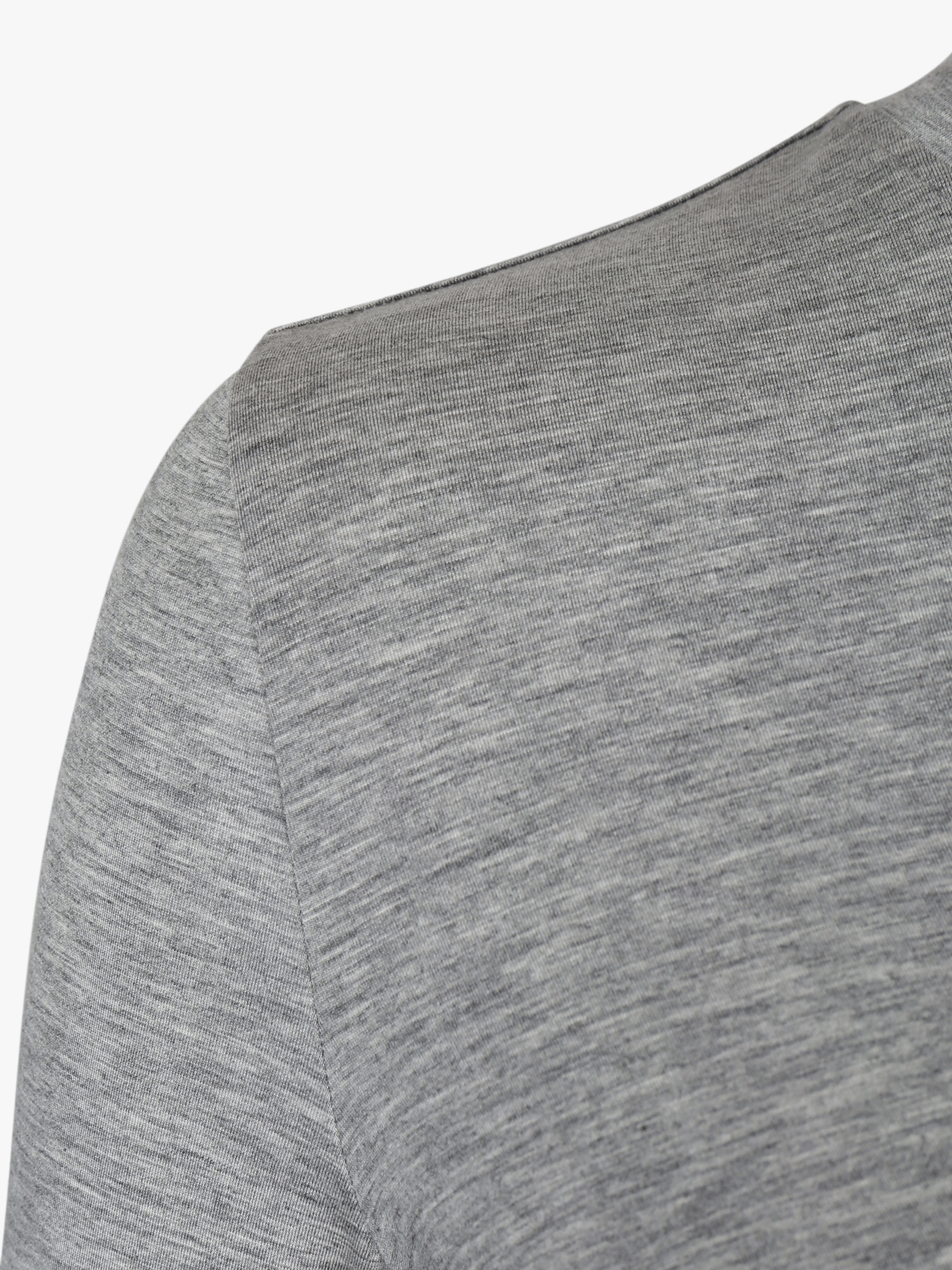 GREY DRAPED JERSEY CROP TOP made by YIBRI