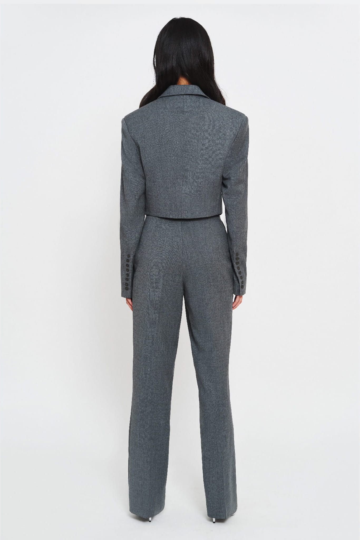 SHORT GRAY JACKET made by BENU Studio