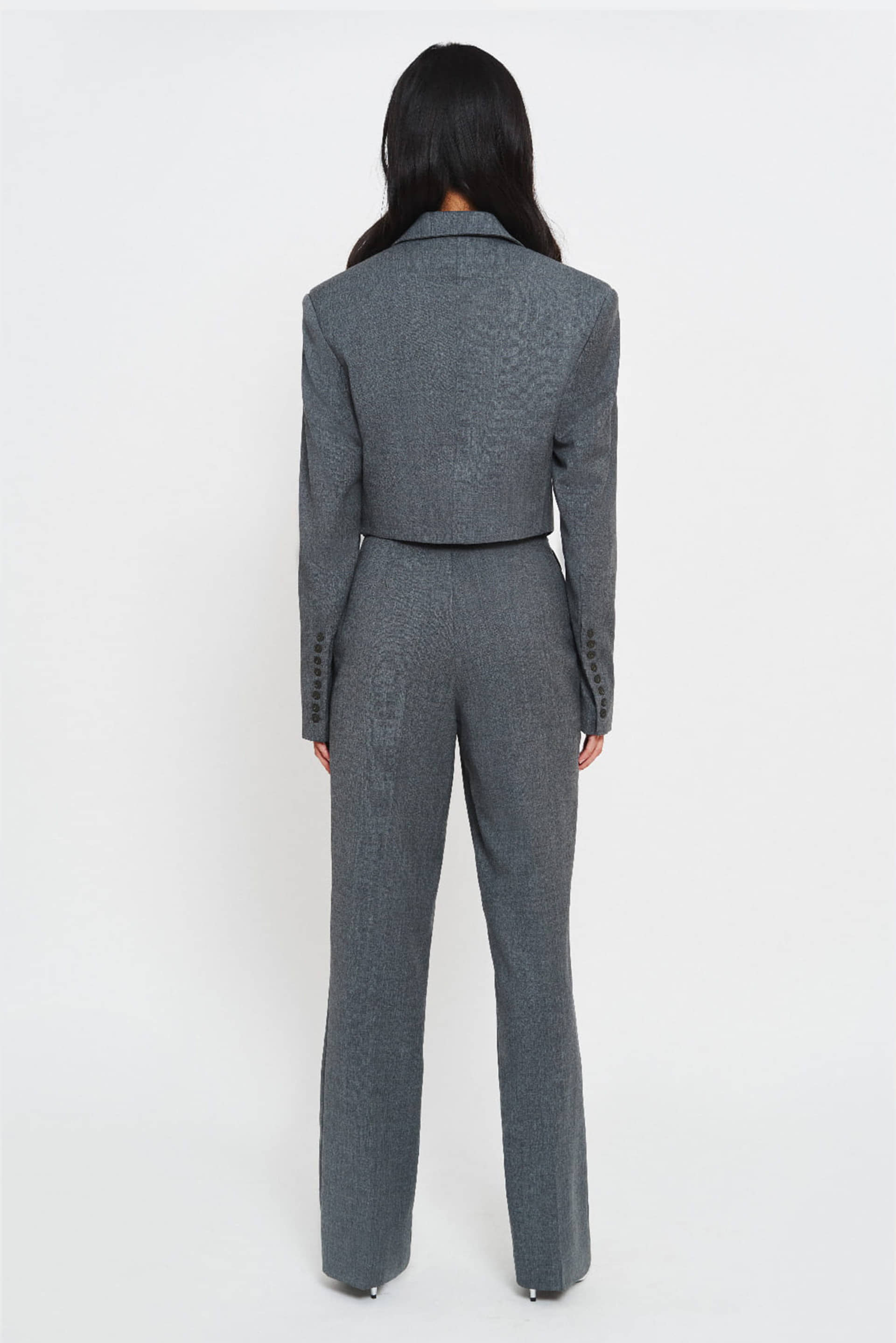 SHORT GRAY JACKET made by BENU Studio