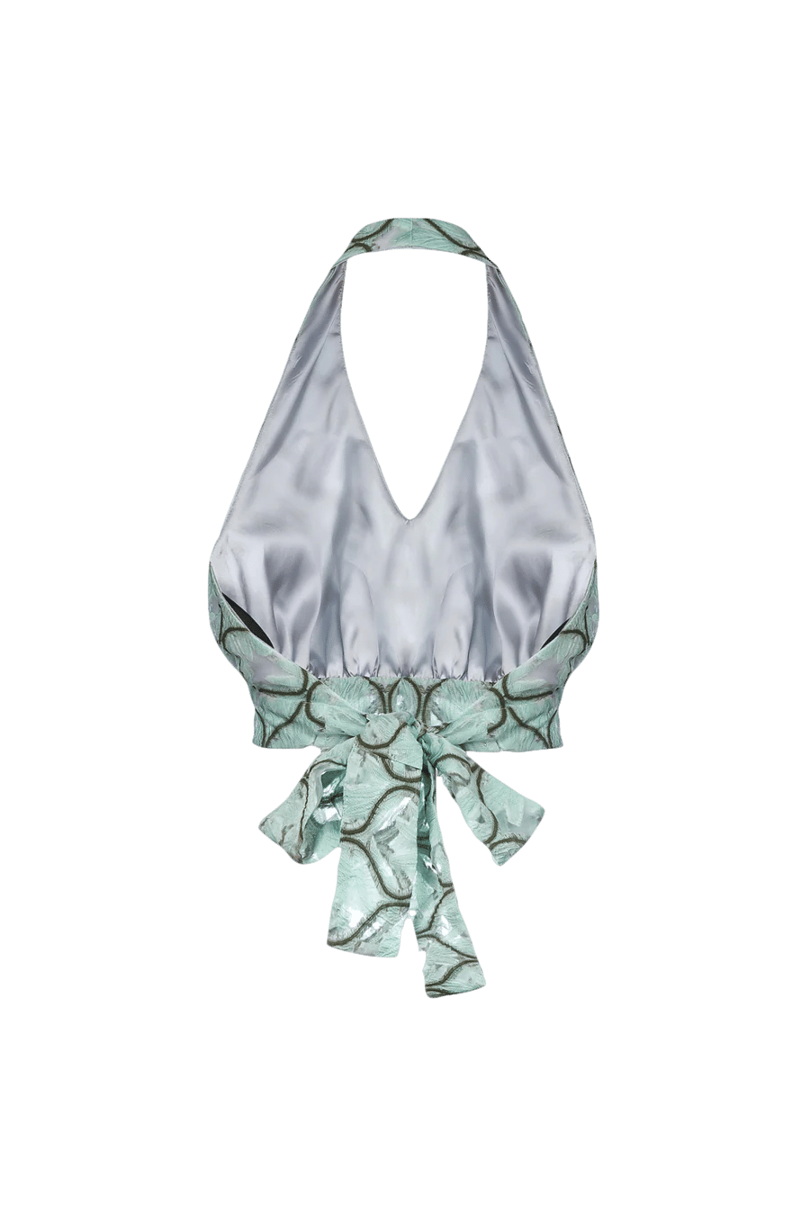 Mint Cross-Front Top made by ANDREEVA