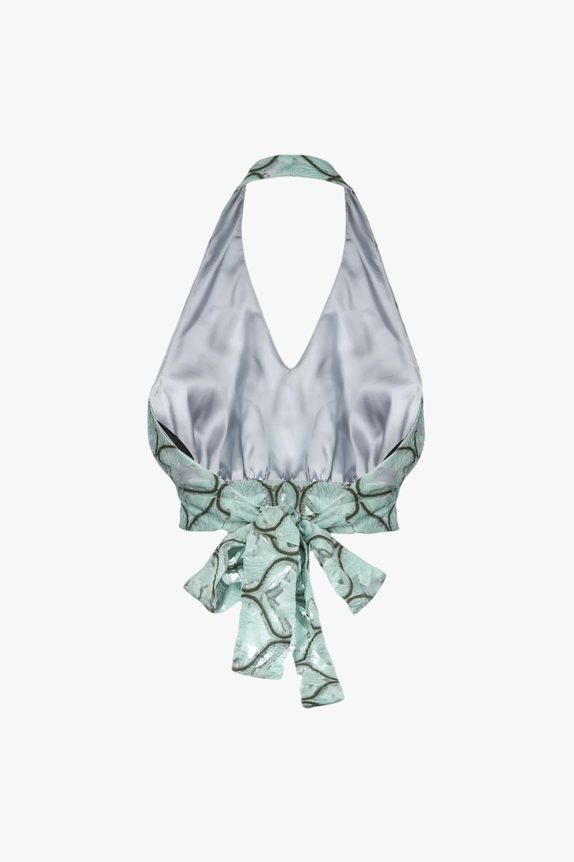 Mint Cross-Front Top made by ANDREEVA