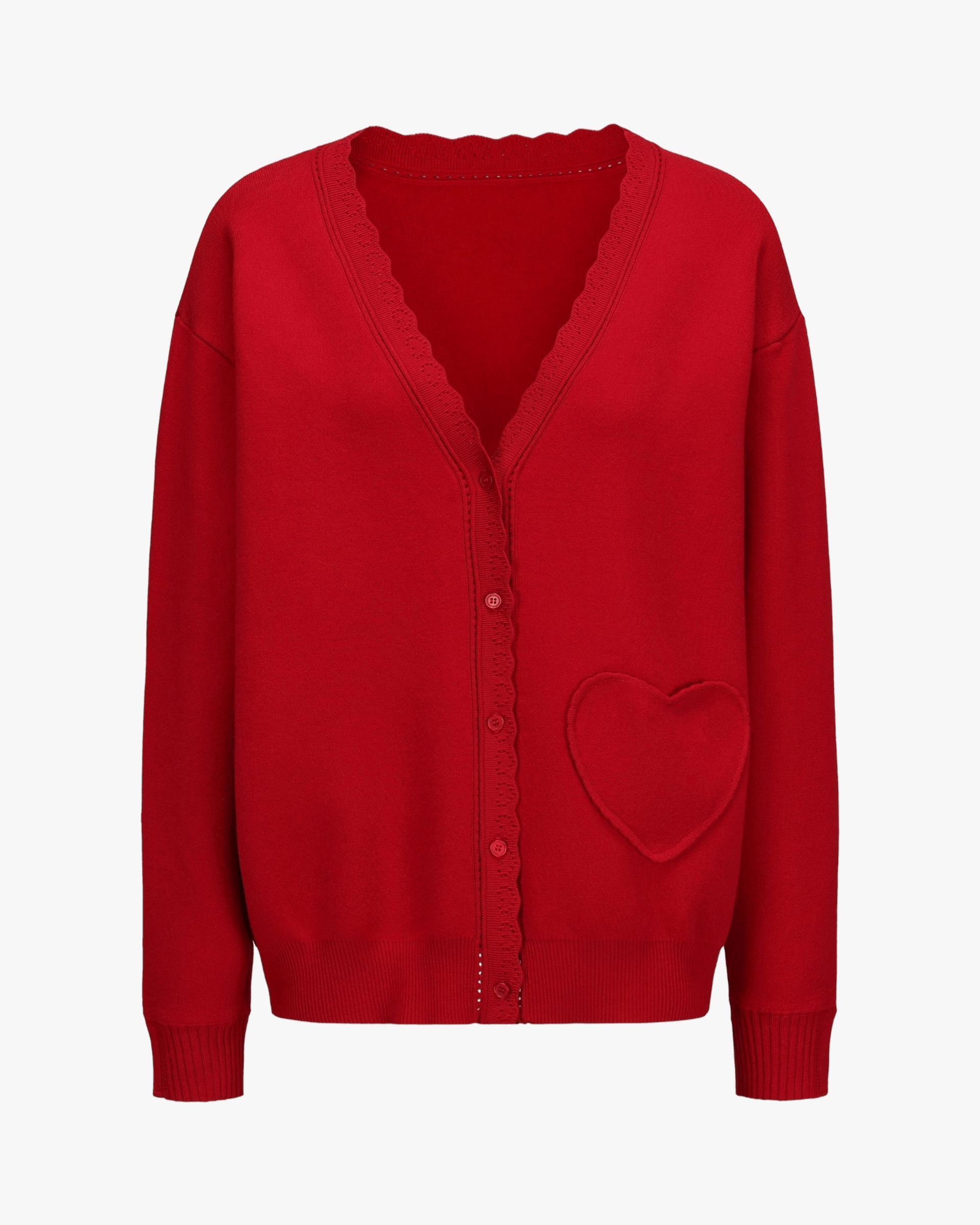 Carrie Cardigan (Red) made by Nana Jacqueline